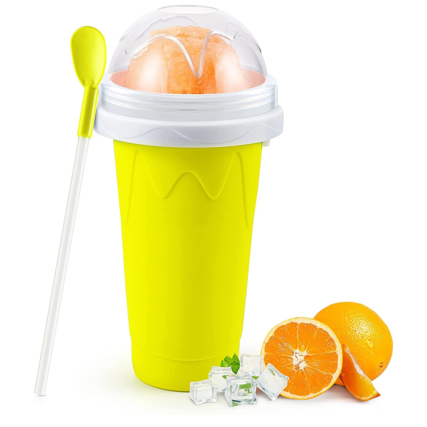 Smoothies Maker Cup, Magic Quick Frozen Smoothies Cup Cooling Cup Double Layer Squeeze Cup Slushy Maker (1 Pc) - Shivani Jaswal Smoothies Maker Cup, Magic Quick Frozen Smoothies Cup Cooling Cup Double Layer Squeeze Cup Slushy Maker (1 Pc)