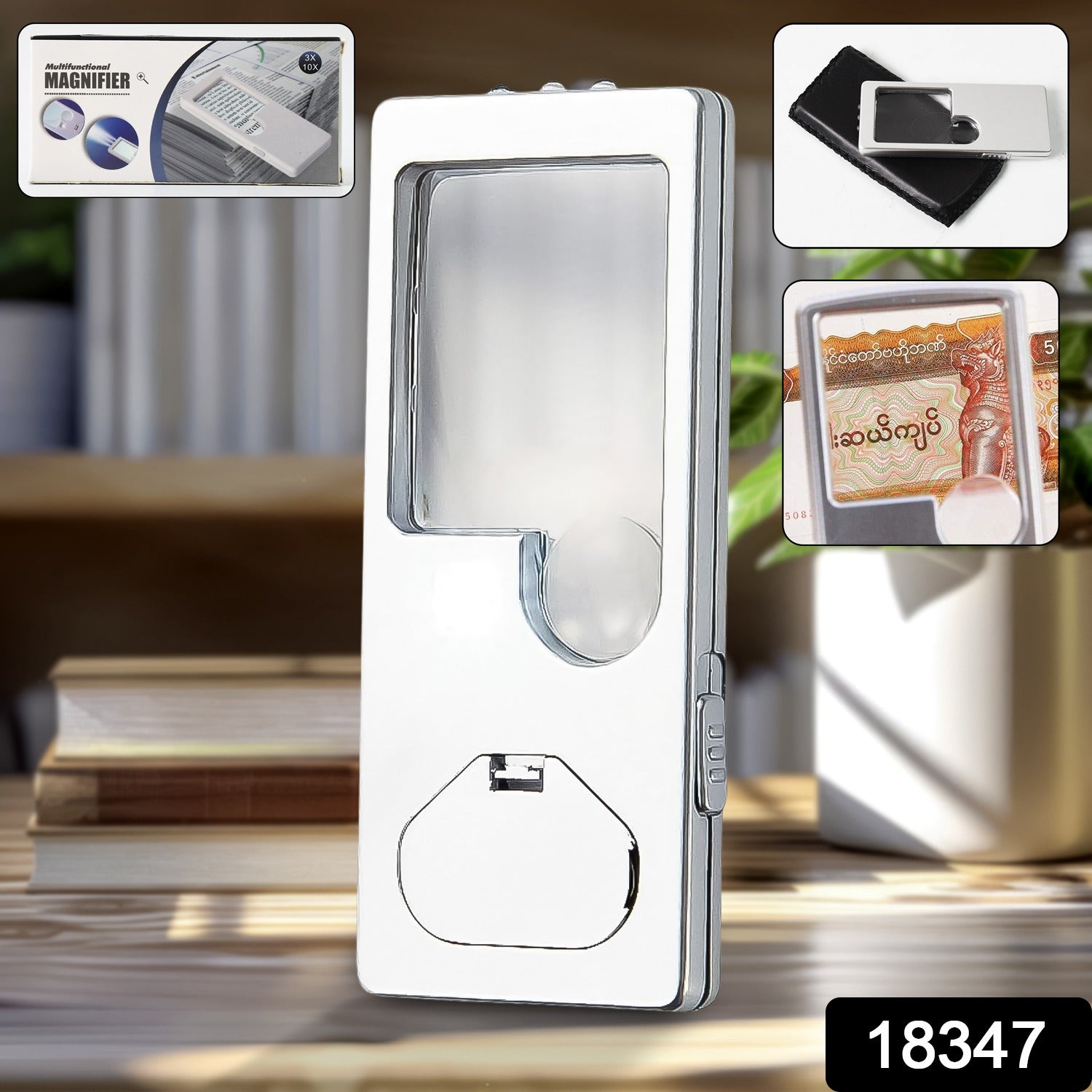 Magnifying Glass with Light, 3X 10X Pocket Magnifier (1 Pc) - Shivani Jaswal Magnifying Glass with Light, 3X 10X Pocket Magnifier (1 Pc)