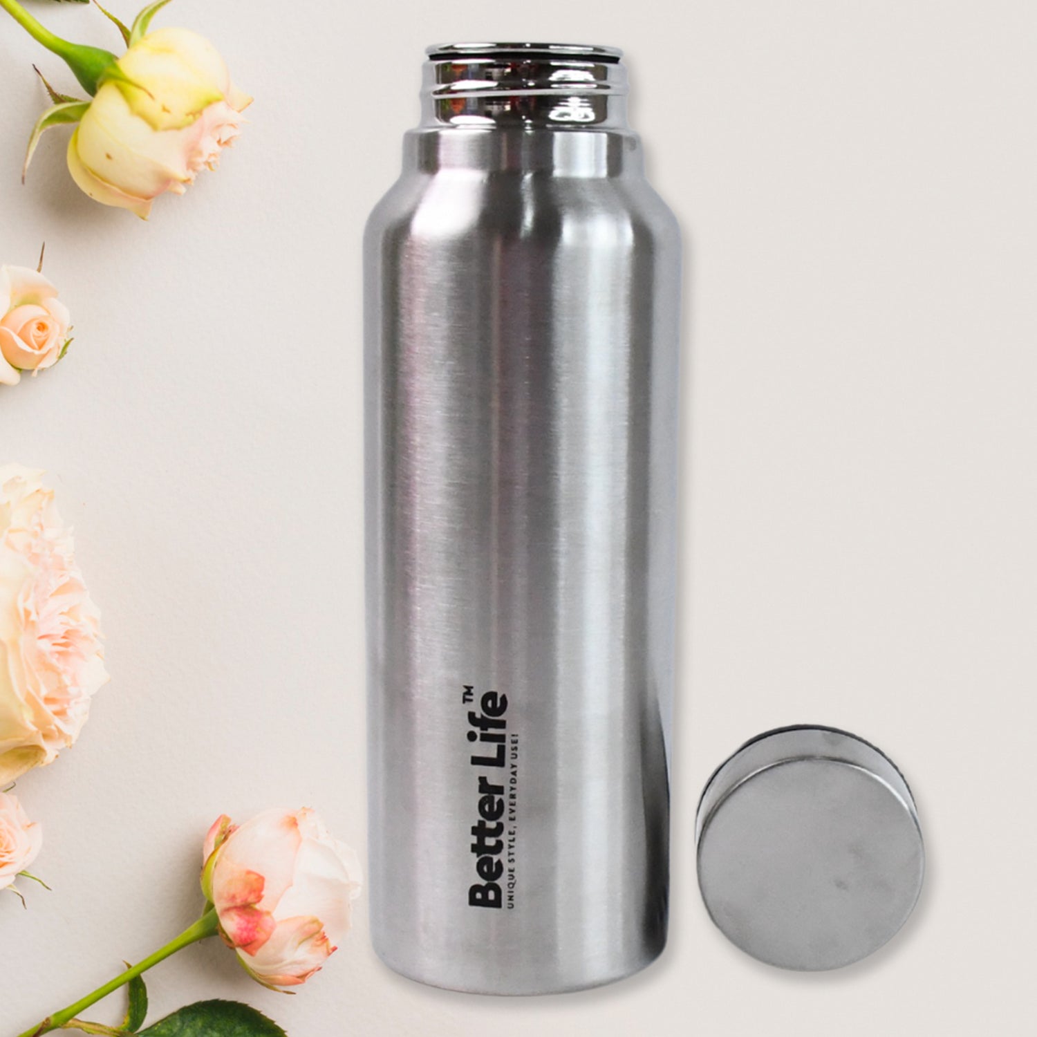 Stainless Steel Drink Water Bottle (750 ML) - Shivani Jaswal Stainless Steel Drink Water Bottle (750 ML)