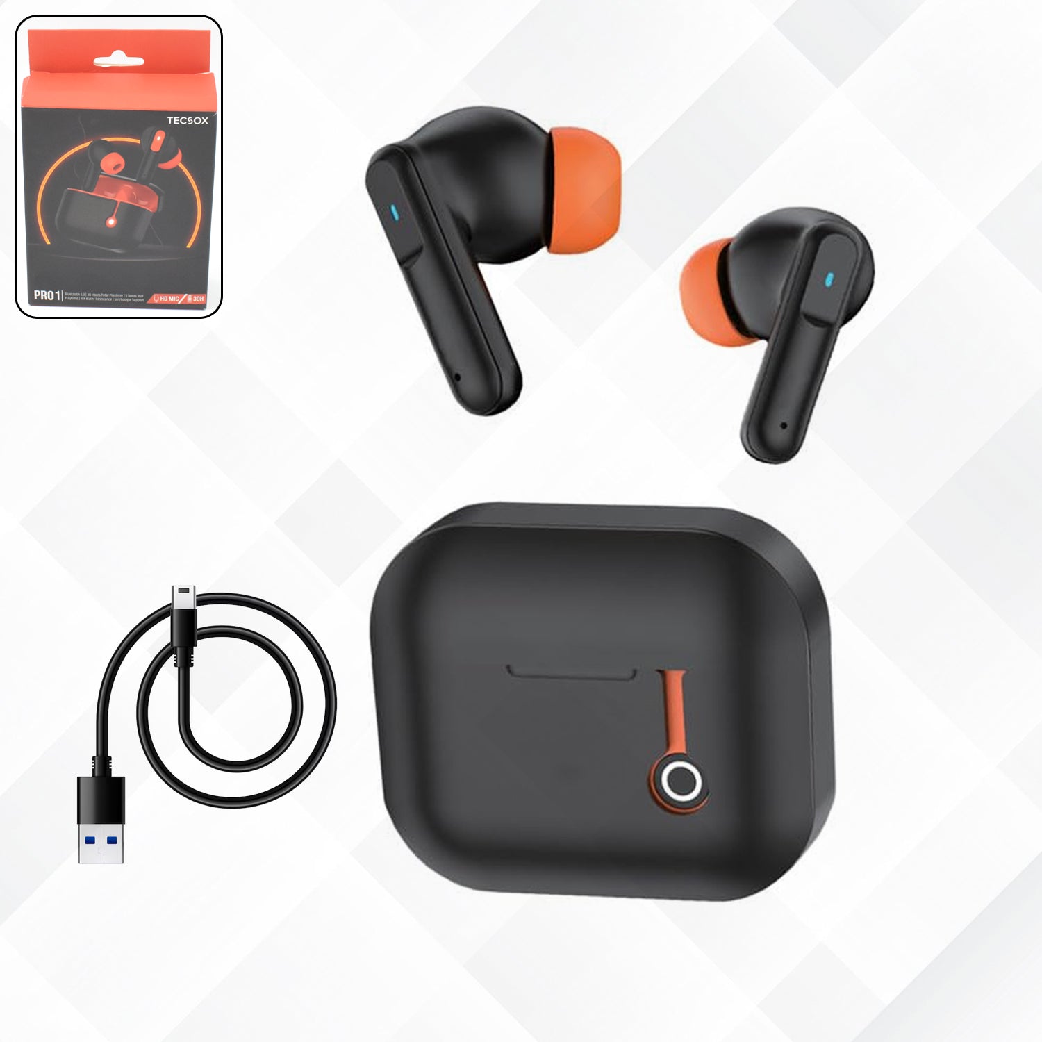 Pro 1 Truly Wireless Earbuds - 30 Hours Playtime (1 Pc) - Shivani Jaswal Pro 1 Truly Wireless Earbuds - 30 Hours Playtime (1 Pc)