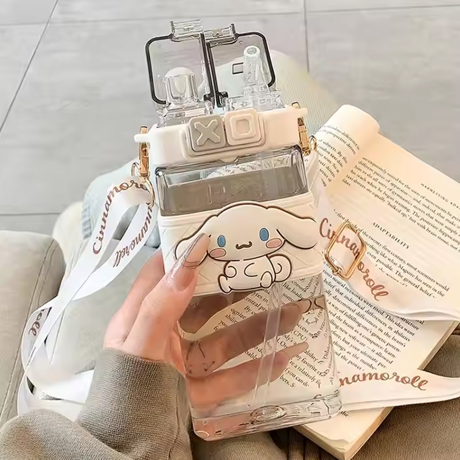 2in1 Dual Compartment Water Bottle with Straw and Adjustable Shoulder Straps (1 Pc / Multi color) - Shivani Jaswal 2in1 Dual Compartment Water Bottle with Straw and Adjustable Shoulder Straps (1 Pc / Multi color)