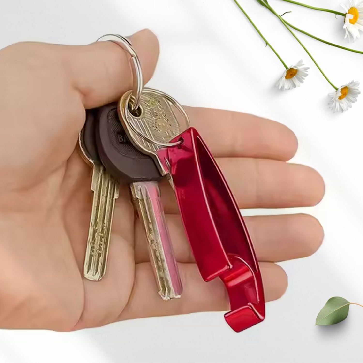 Metal Bottle Opener Keychain (1 Pc) - Shivani Jaswal Metal Bottle Opener Keychain (1 Pc)