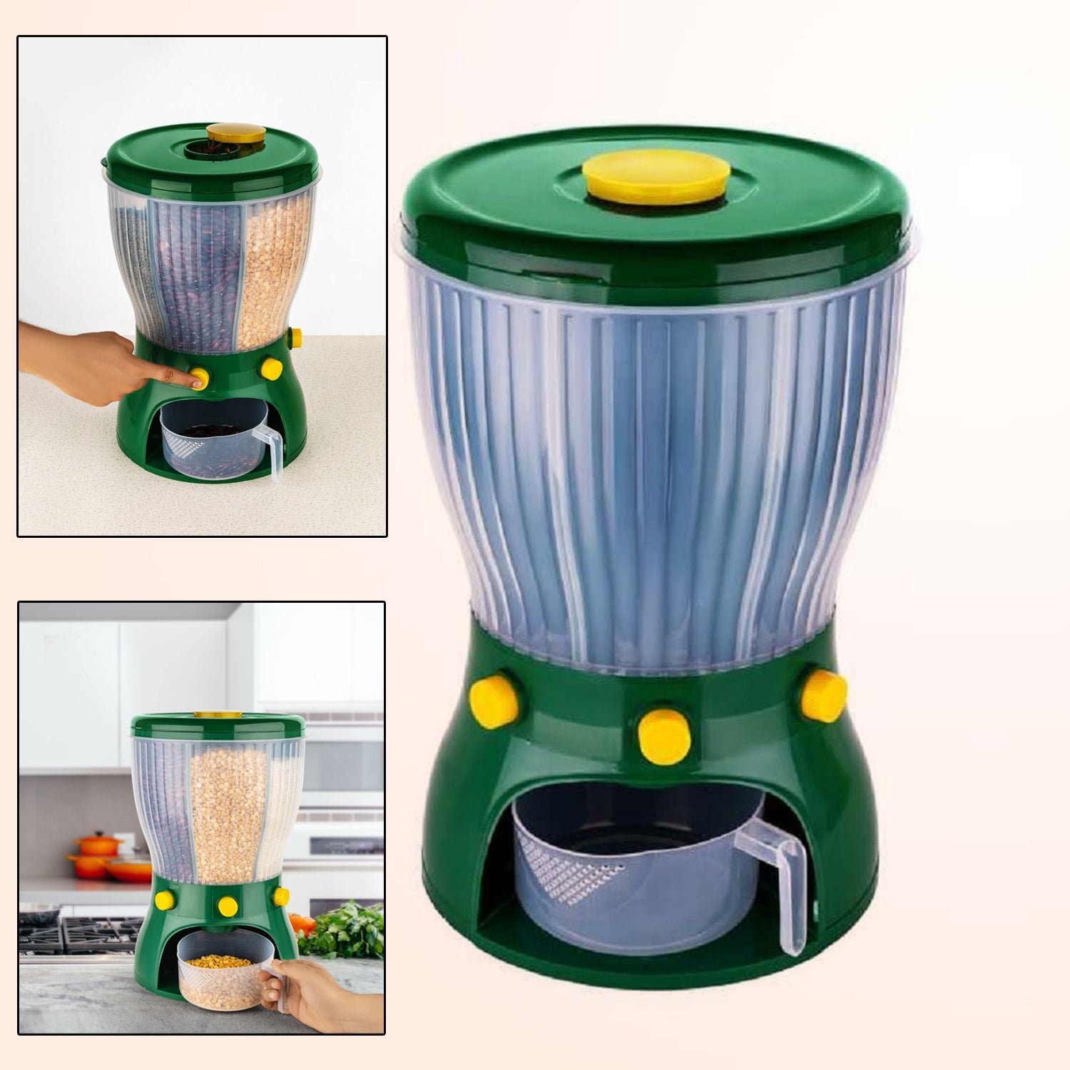 4 in 1 360 Degree Rotation Cereal Dispenser (Approx 10 kg / 1 Pc) - Shivani Jaswal 4 in 1 360 Degree Rotation Cereal Dispenser (Approx 10 kg / 1 Pc)