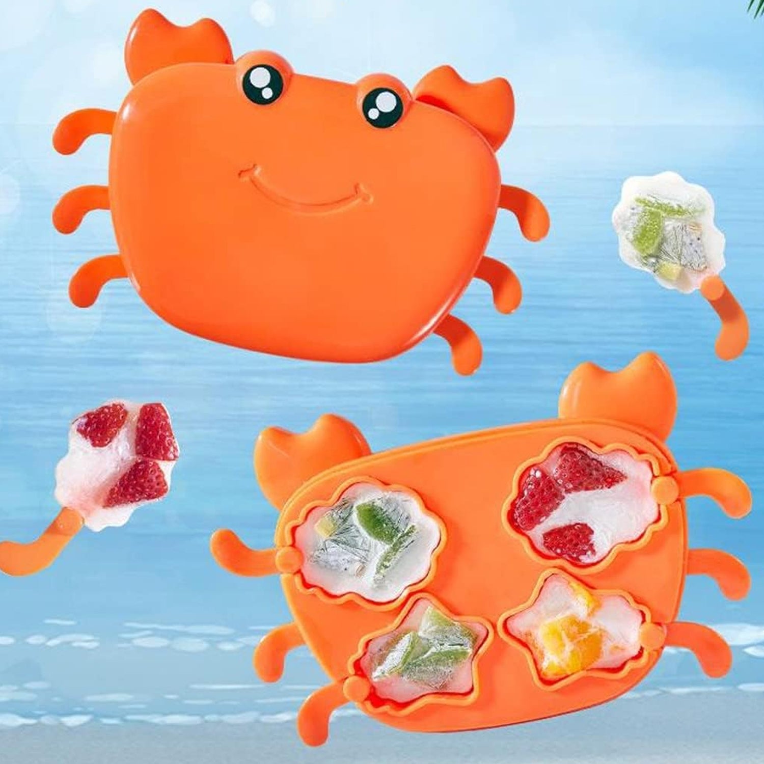 Crab Ice Mold – Silicone Ice Cream & sicle Mold for Kids (1 Pc) - Shivani Jaswal Crab Ice Mold – Silicone Ice Cream & sicle Mold for Kids (1 Pc)