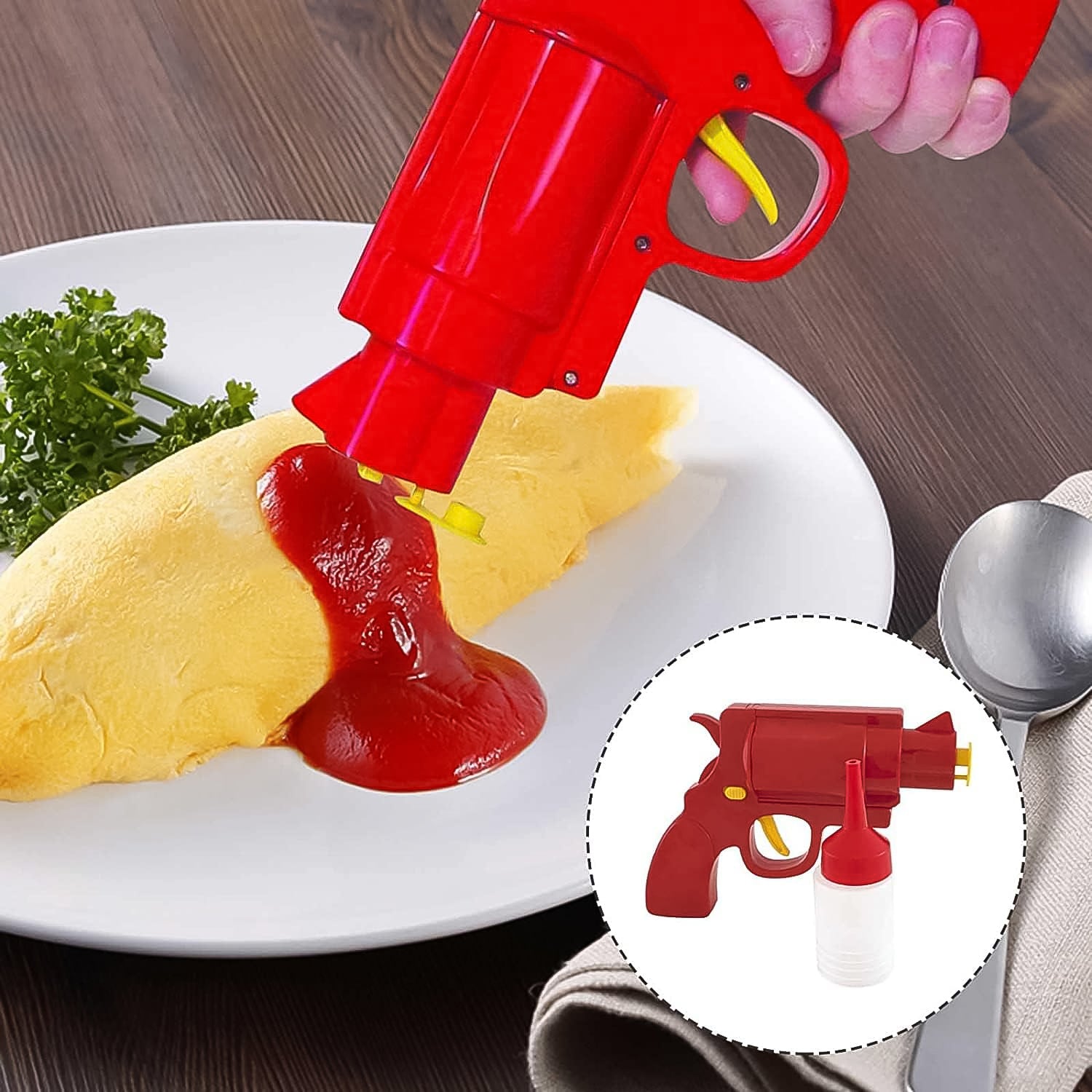 Ketchup Dispenser Mustard Bottle Gun (1 Pc) - Shivani Jaswal Ketchup Dispenser Mustard Bottle Gun (1 Pc)