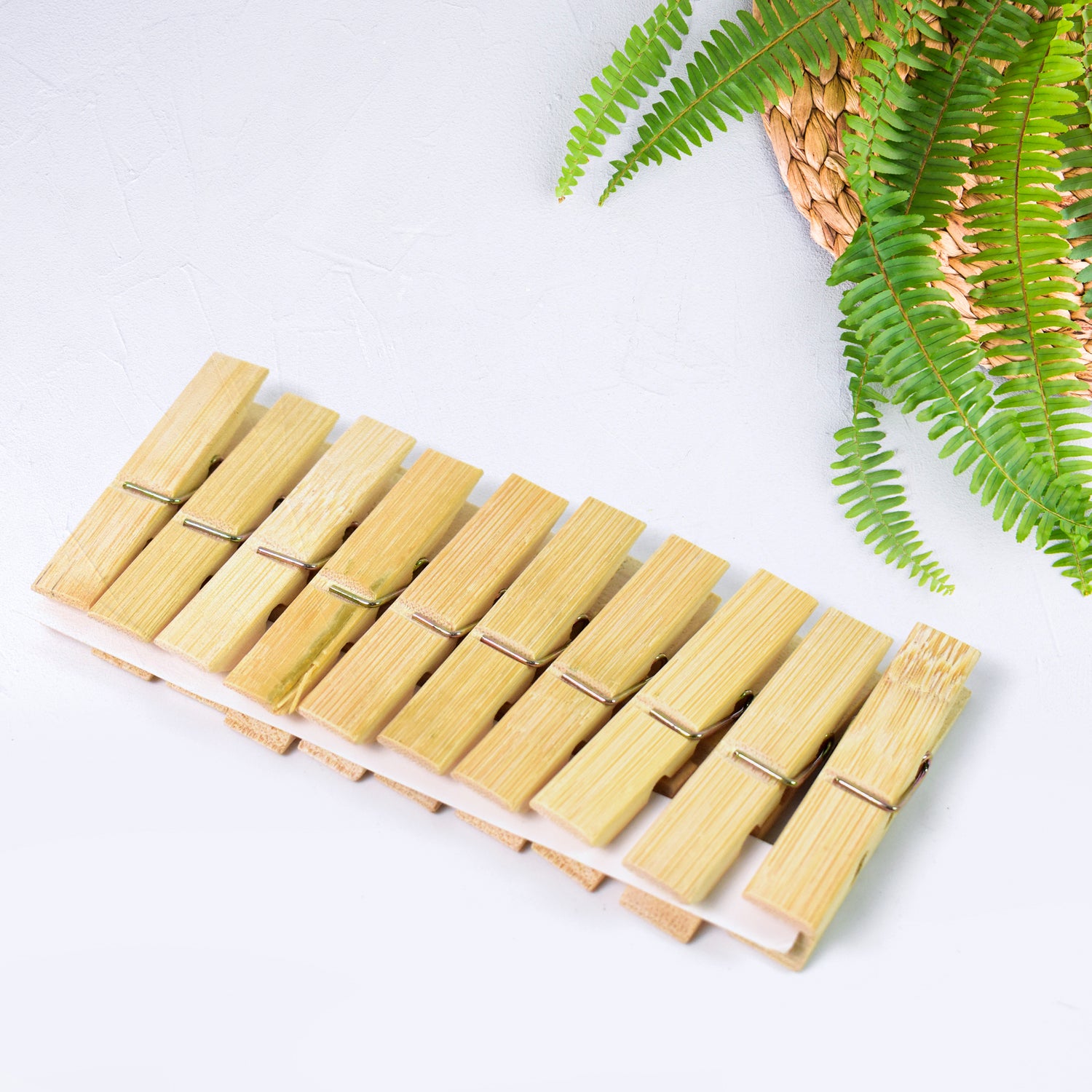 Heavy Duty Bamboo Wooden Cloth Clips / Pegs (10 Pcs Set) - Shivani Jaswal Heavy Duty Bamboo Wooden Cloth Clips / Pegs (10 Pcs Set)