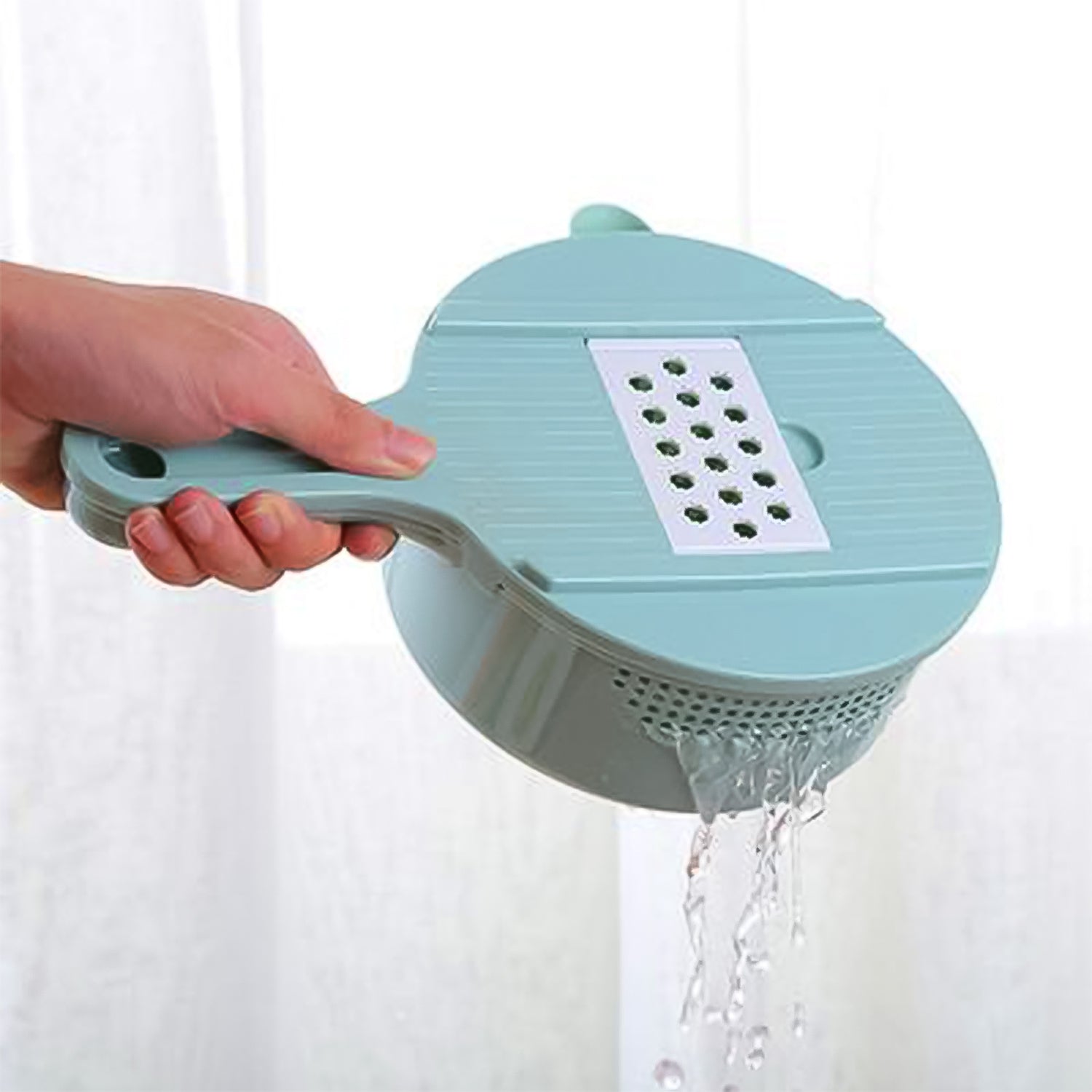 Vegetable Choppers with Drain Basket | 6 in 1 Vegetable Slicer Blades (1 Set) - Shivani Jaswal Vegetable Choppers with Drain Basket | 6 in 1 Vegetable Slicer Blades (1 Set)