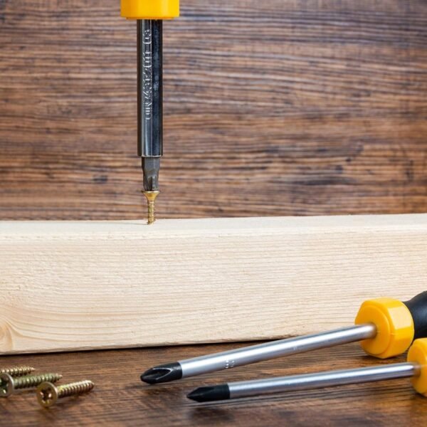 8 In 1 Hand Tool Kit, Steel And Plastic Hammer, Screwdriver & Tape