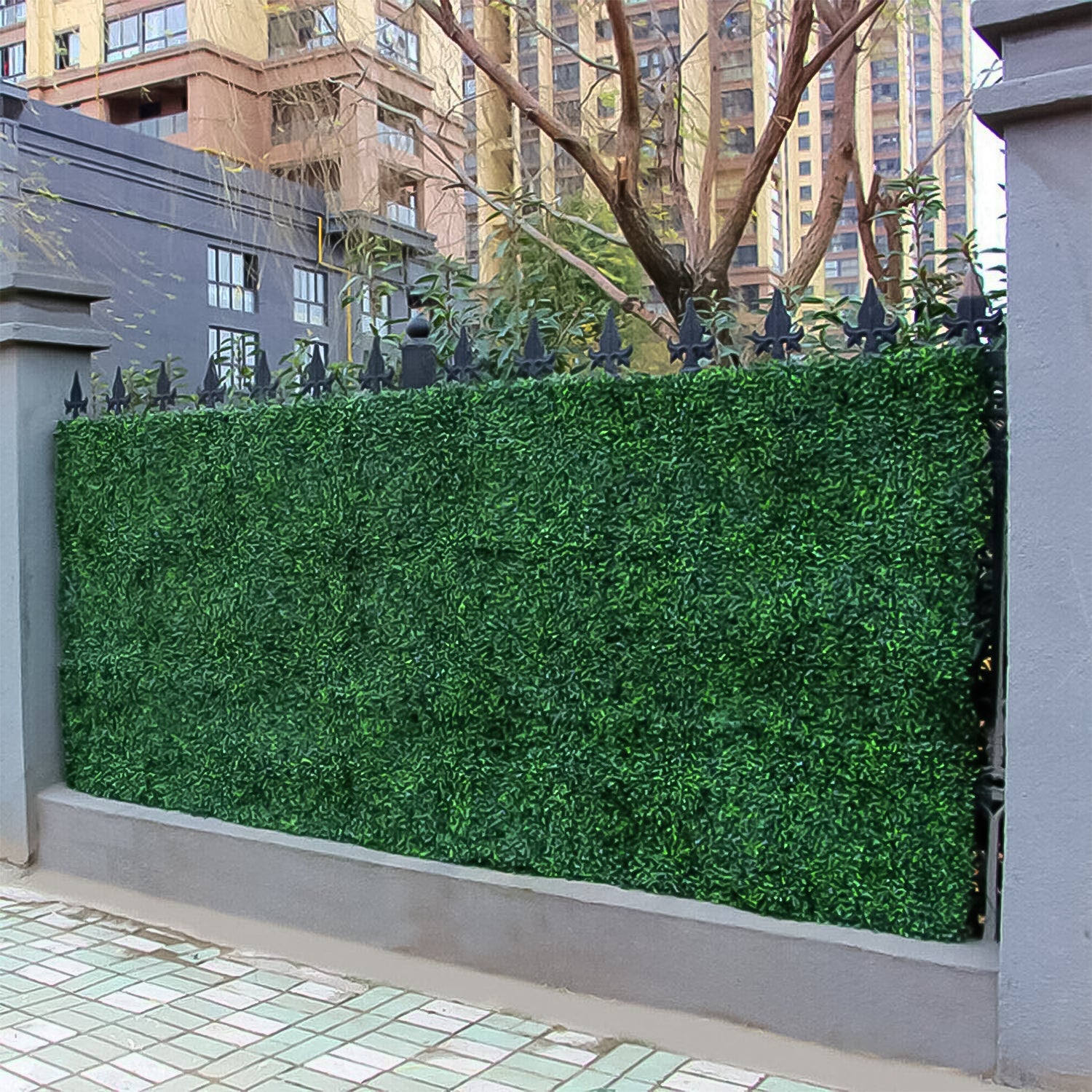 Plastic Wall Artificial Plant Base (60×40 CM / 1 Pc) - Shivani Jaswal Plastic Wall Artificial Plant Base (60×40 CM / 1 Pc)