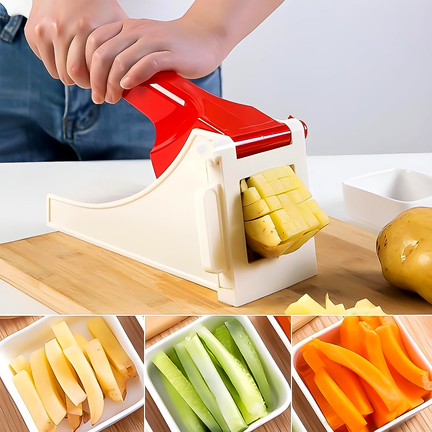 Plastic Potato & Vegetable Chips Maker (1 Pc) - Shivani Jaswal Plastic Potato & Vegetable Chips Maker (1 Pc)