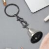 Metal Small Temple Bell Keychain, Motorcycle Bell Keychain (1 Pc / Mix Color)