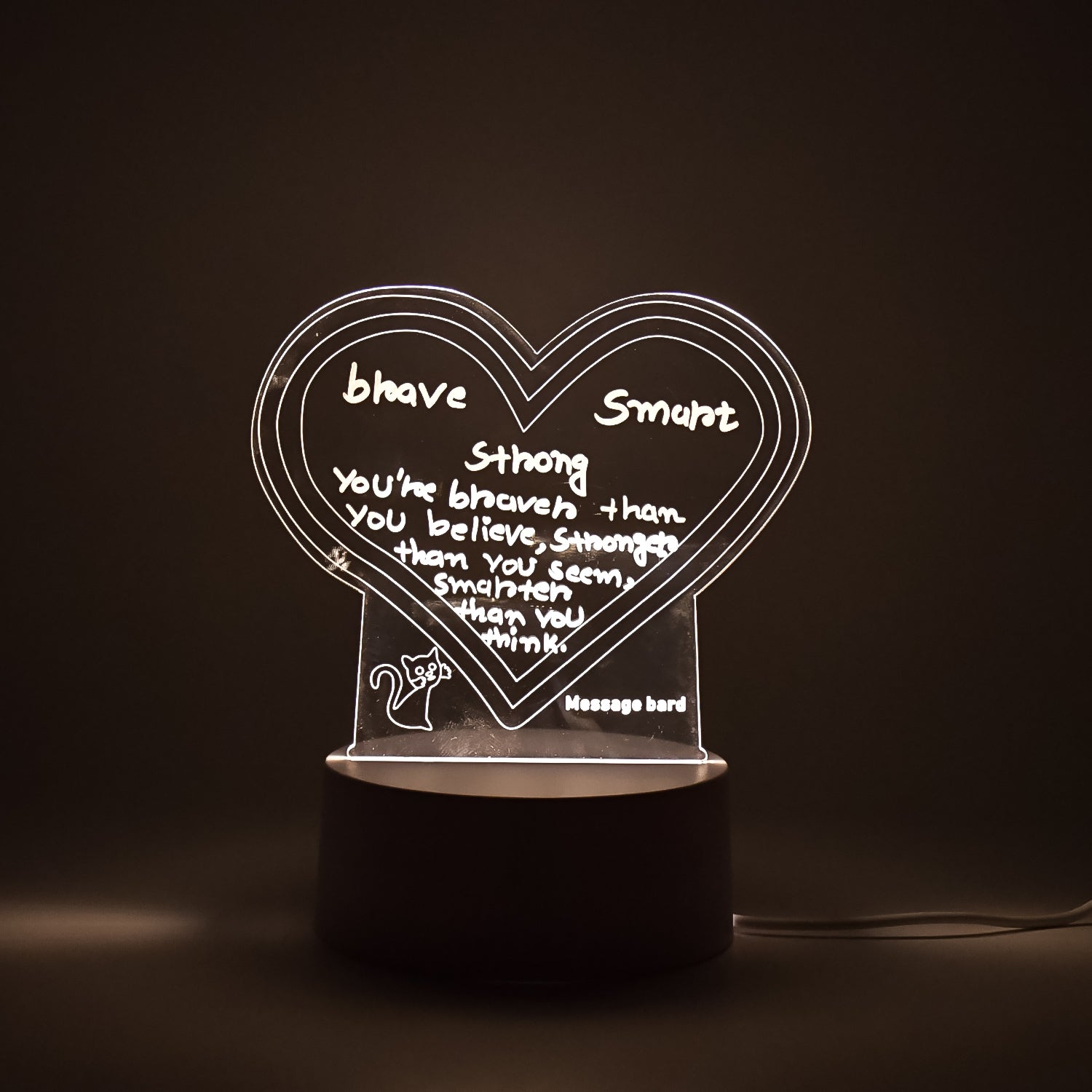 Creative Visualization Lamp 3D Acrylic Decorative Lamp With Pen - Shivani Jaswal Creative Visualization Lamp 3D Acrylic Decorative Lamp With Pen
