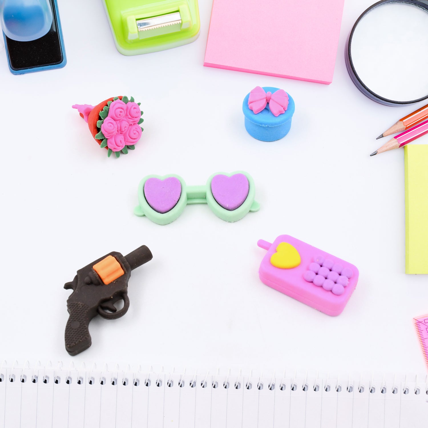 Fancy Colorful Eraser Set for Kids’ Parties & School (1 Set, Mixed Design) - Shivani Jaswal Fancy Colorful Eraser Set for Kids’ Parties & School (1 Set, Mixed Design)