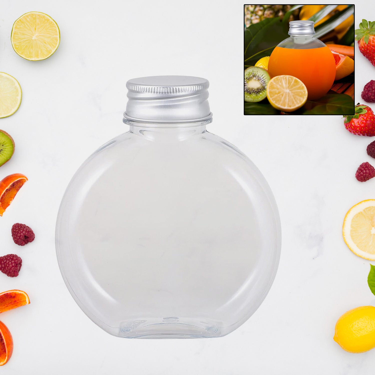 Multipurpose Transparent Round Clear Plastic Container (1 Pc) - Shivani Jaswal Multipurpose Transparent Round Clear Plastic Container (1 Pc)