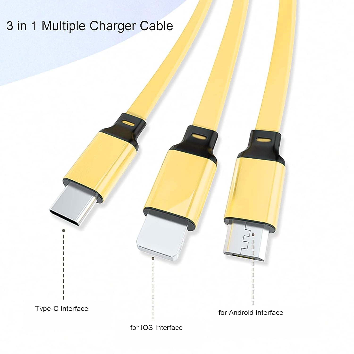 3 in 1 Retractable Charger Charging Cable (1 Pc / Mix Color) - Shivani Jaswal 3 in 1 Retractable Charger Charging Cable (1 Pc / Mix Color)