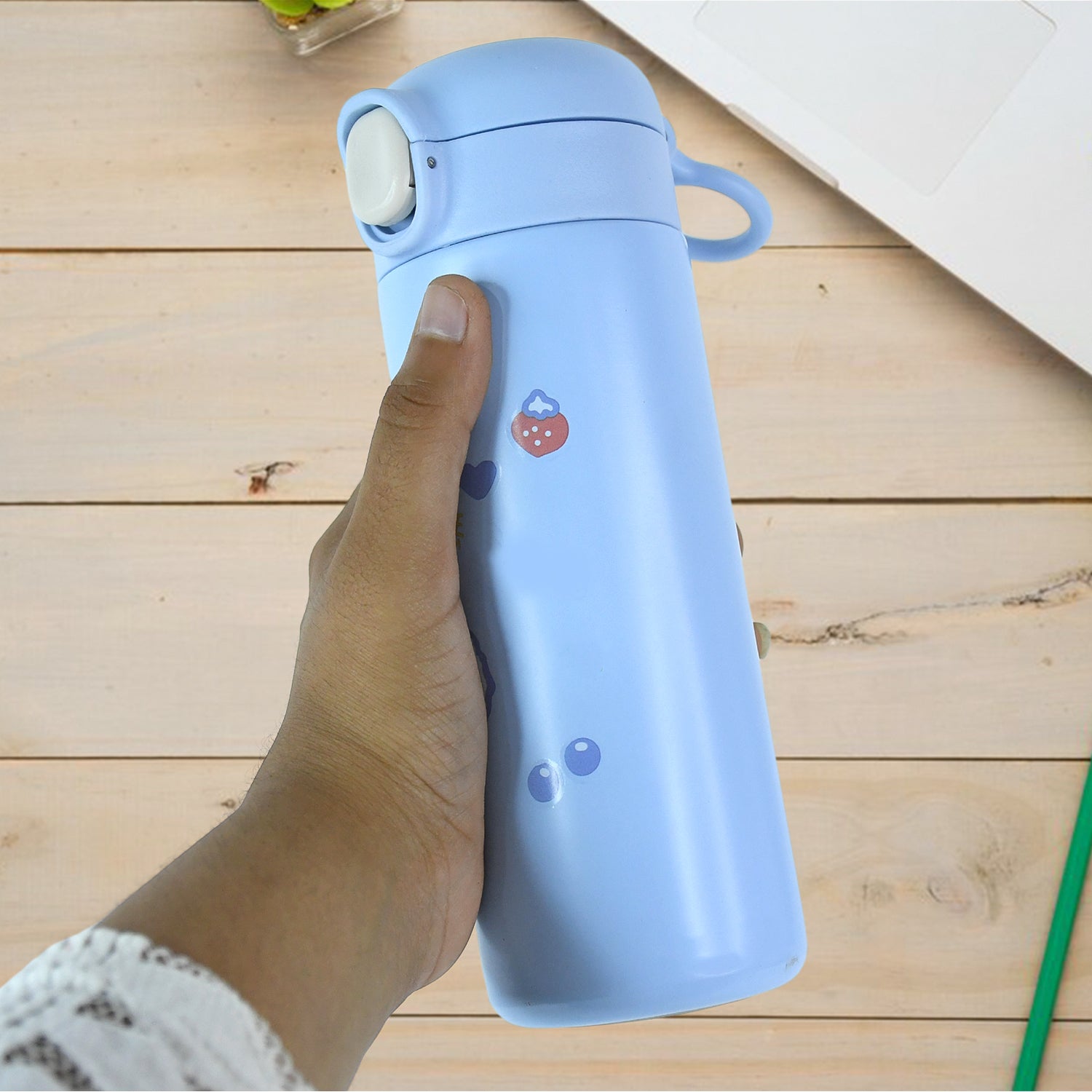 Double walled Stainless Steel Water Bottle (400 ML Approx) - Shivani Jaswal Double walled Stainless Steel Water Bottle (400 ML Approx)