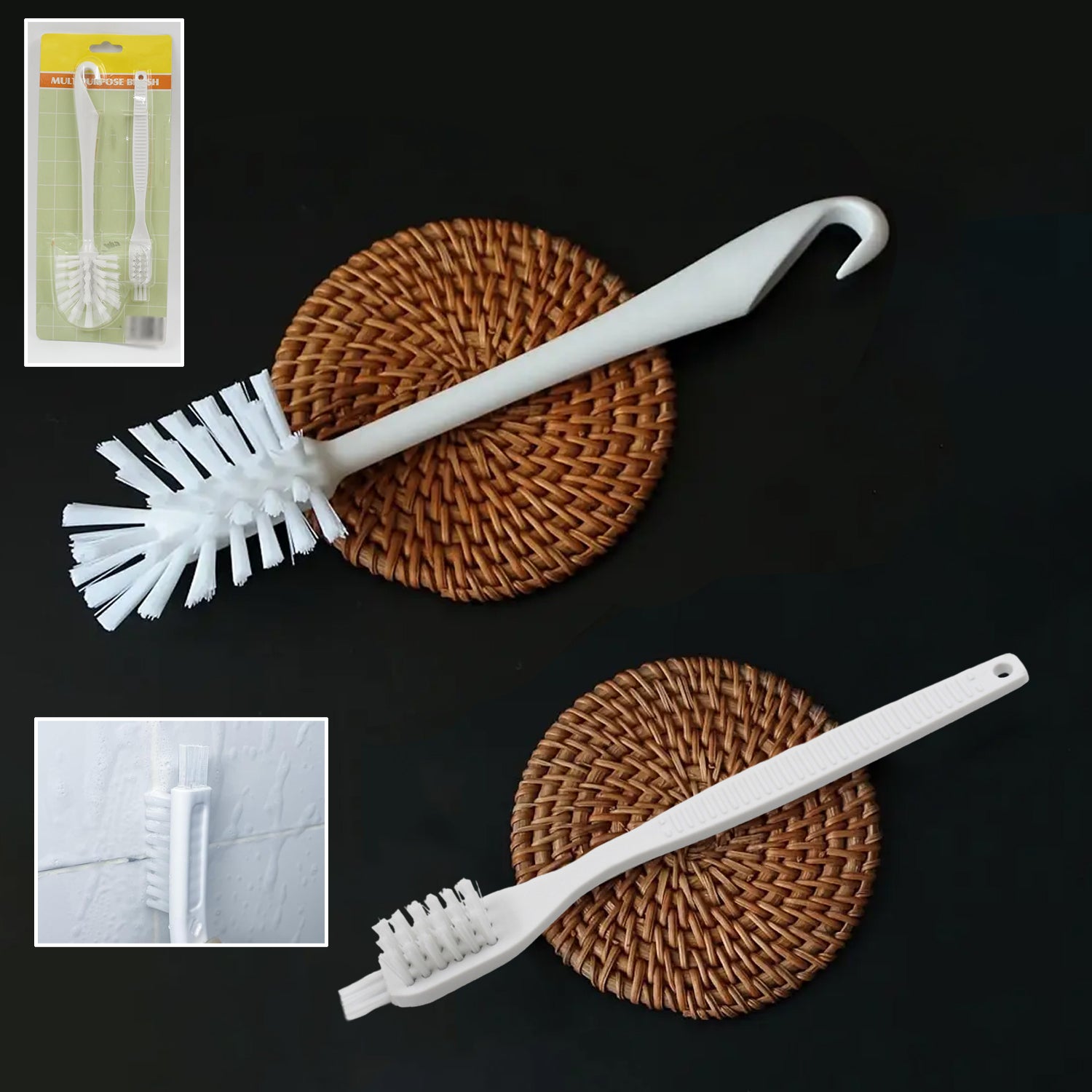 Multifunctional Cleaning Brush (2 Pcs Set) - Shivani Jaswal Multifunctional Cleaning Brush (2 Pcs Set)