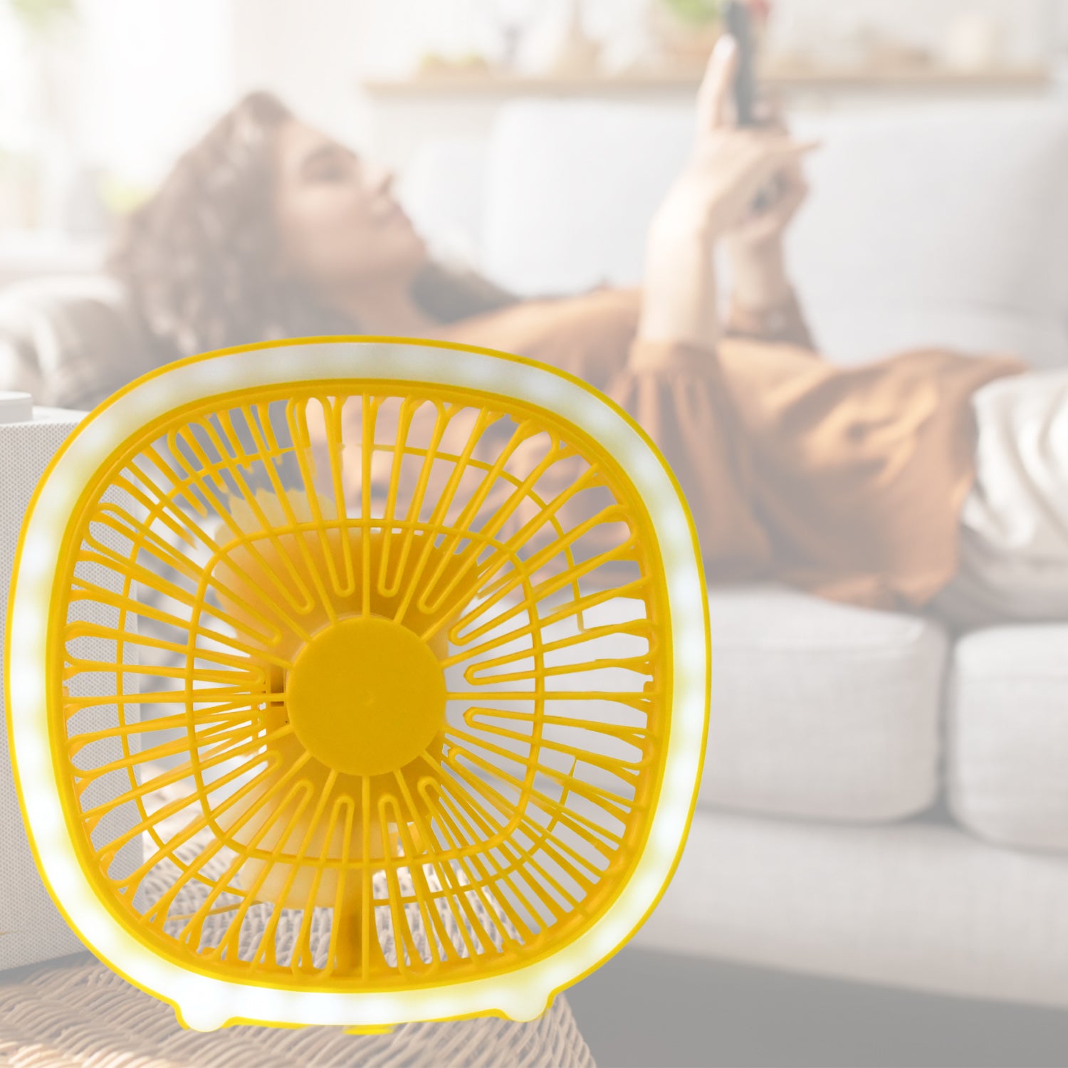 USB PORTABLE MINI DESK FAN WITH LIGHT (1 PC) - Shivani Jaswal USB PORTABLE MINI DESK FAN WITH LIGHT (1 PC)