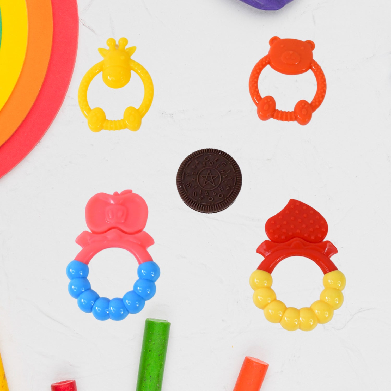 Silicone Baby Teething Toys (1 Pc / Mix Design) - Shivani Jaswal Silicone Baby Teething Toys (1 Pc / Mix Design)