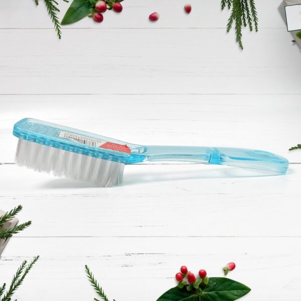 Plastic Handle Shoes Clothes Scrubbing Brush (1 Pc / Mix Color / 19 Cm)