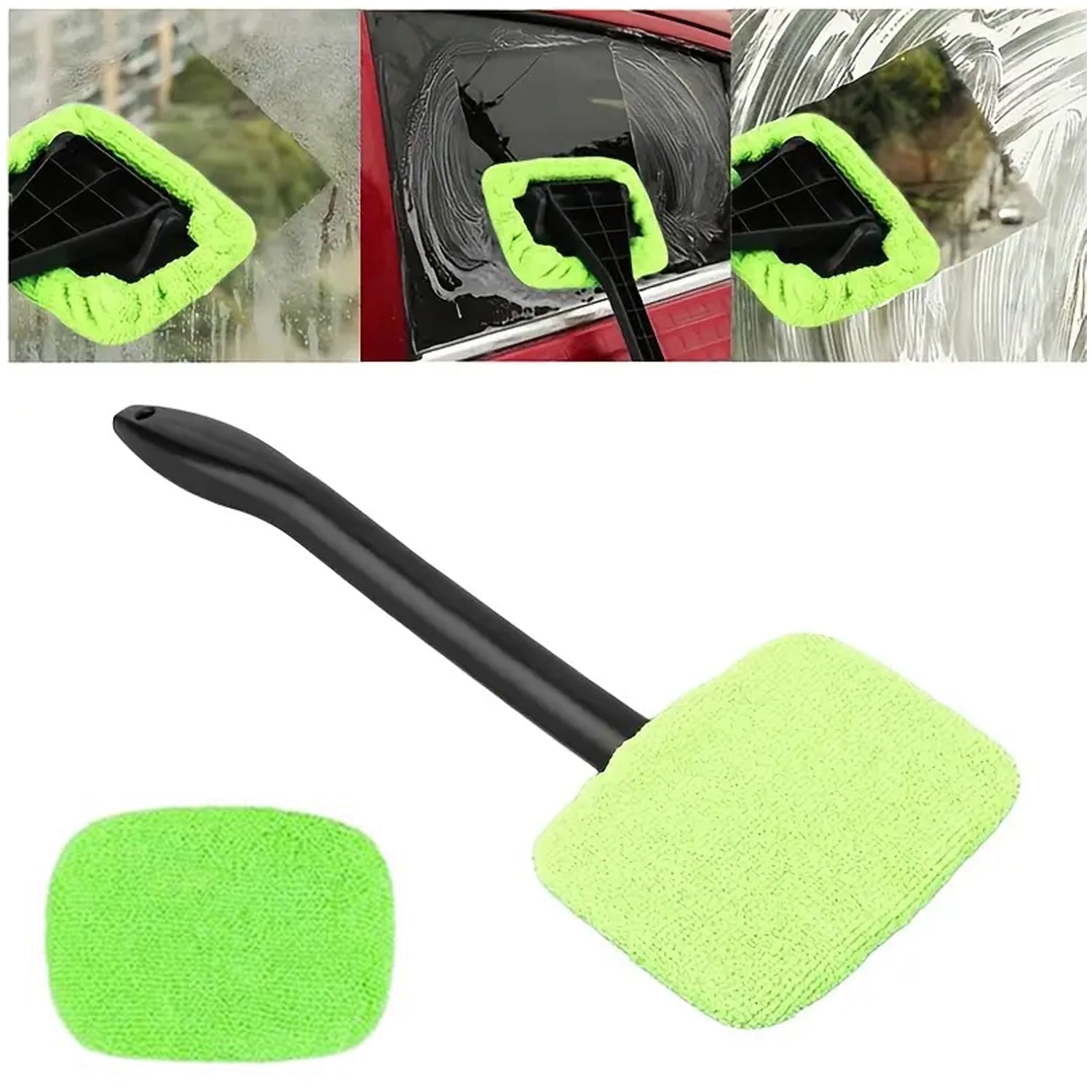 Windshield Clean Car Glass Cleaner Wiper With 1 Extra Microfiber Cloth (1 Pc / 38 Cm Long) - Shivani Jaswal Windshield Clean Car Glass Cleaner Wiper With 1 Extra Microfiber Cloth (1 Pc / 38 Cm Long)