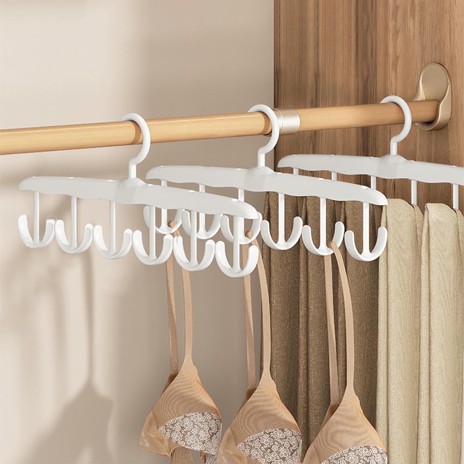 Rotatable Tank Top Hanger – Space Saving Closet Organizer for Dorms & Apartments (12-Hook) - Shivani Jaswal Rotatable Tank Top Hanger – Space Saving Closet Organizer for Dorms & Apartments (12-Hook)