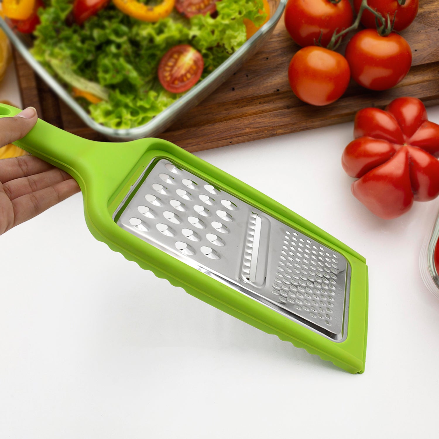 Stainless Steel Cheese Grater 3in1 Multifunctional (1 Pc / Mix Color) - Shivani Jaswal Stainless Steel Cheese Grater 3in1 Multifunctional (1 Pc / Mix Color)