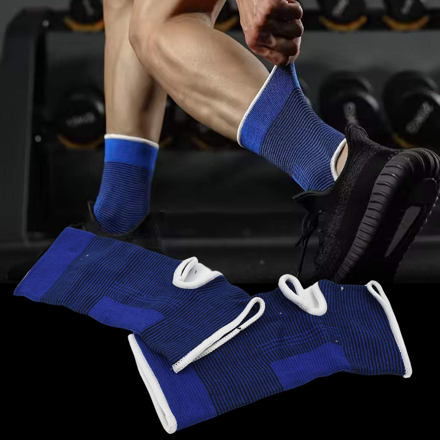 Adjustable Ankle Support Brace Cap Wrap Pad (1 Pair) - Shivani Jaswal Adjustable Ankle Support Brace Cap Wrap Pad (1 Pair)