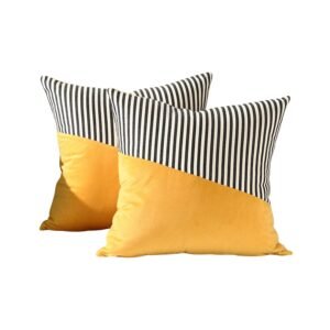 Decorative Pillow Covers Cushion Cases Soft Cotton (22 Ã— 22 Inch / 1 Pair / 2 Pc)