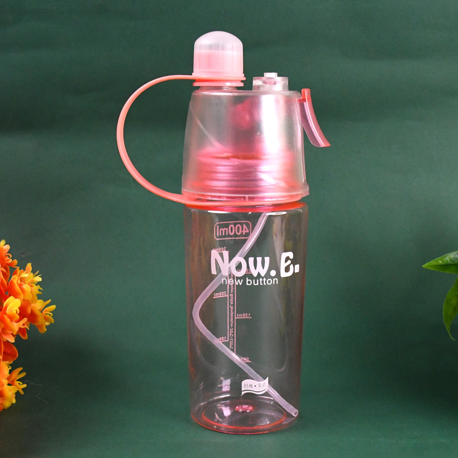 Plastic 2 In 1 Mist Spray Water Bottle (Multicolor / 400 ML / 1 Pc) - Shivani Jaswal Plastic 2 In 1 Mist Spray Water Bottle (Multicolor / 400 ML / 1 Pc)