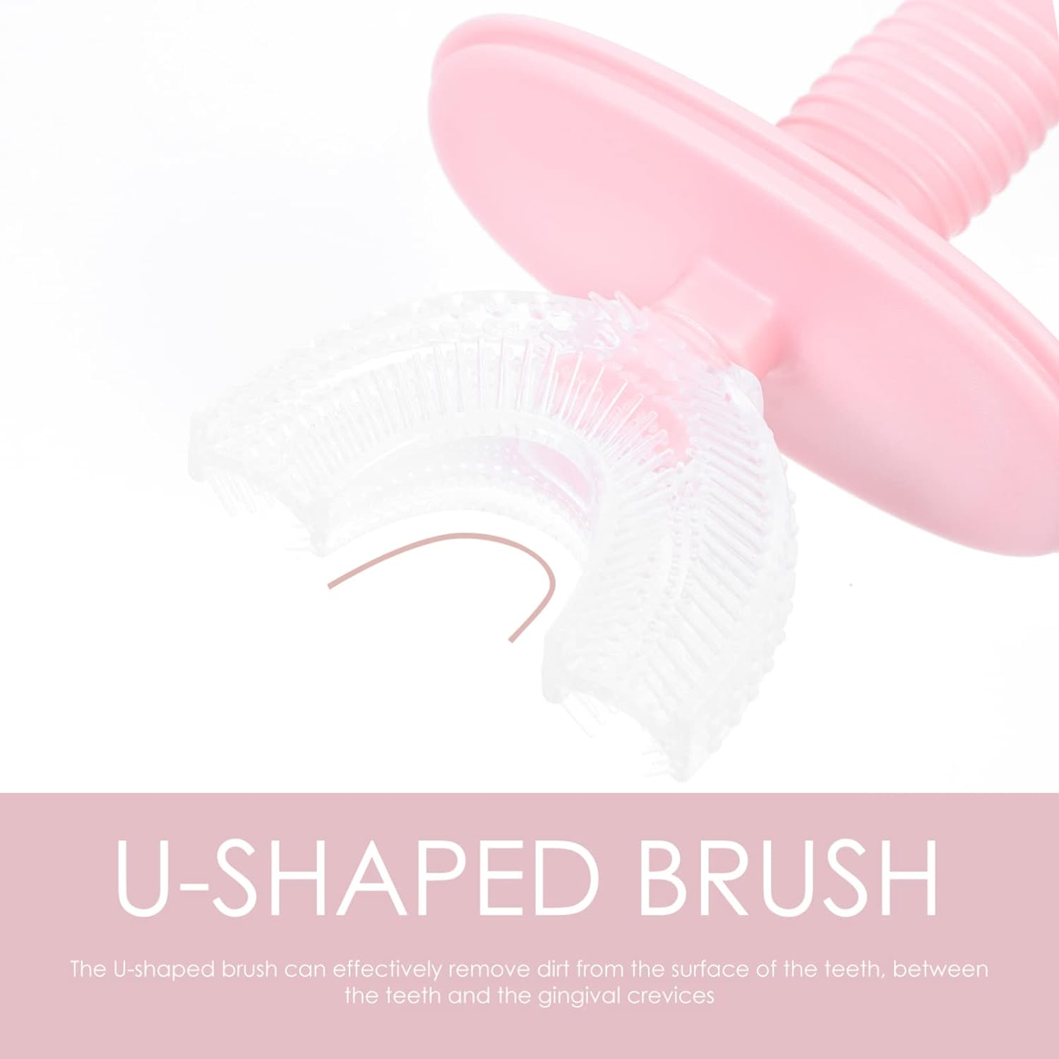 Kids U-Shaped Silicone Toothbrush – 360° Cleaning for Ages 2-6 (1 Pc) - Shivani Jaswal Kids U-Shaped Silicone Toothbrush – 360° Cleaning for Ages 2-6 (1 Pc)