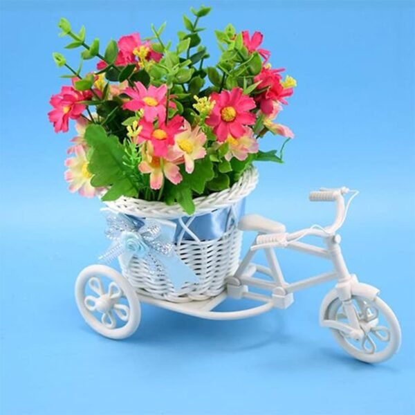 Plastic Cycle Flower vases for Home decor; Bicycle Flower Pot Stand