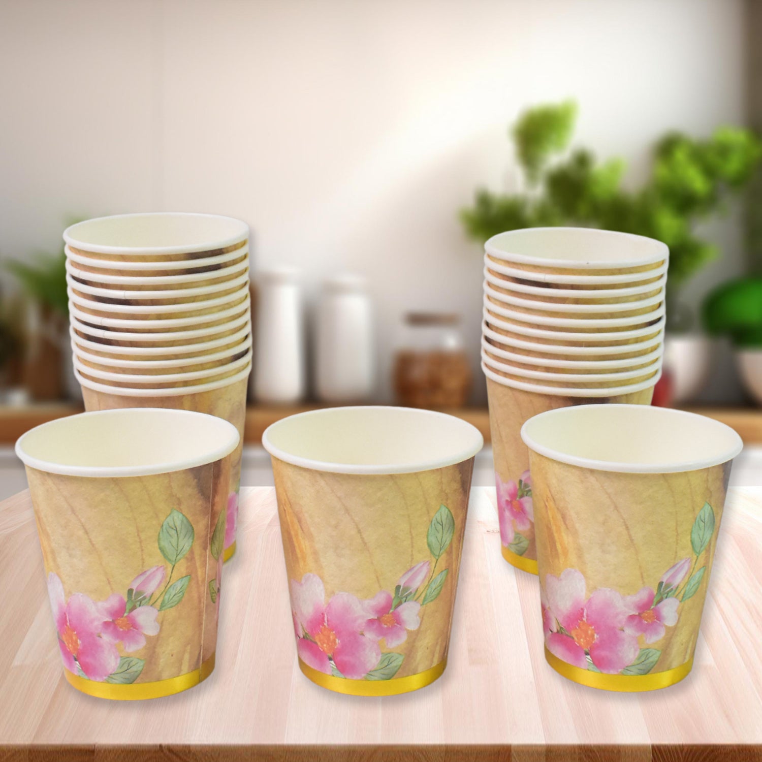 Disposable Paper Cups, Disposable Tea, Coffee Cups (24 Pcs Set / Mix Color & Design) - Shivani Jaswal Disposable Paper Cups, Disposable Tea, Coffee Cups (24 Pcs Set / Mix Color & Design)