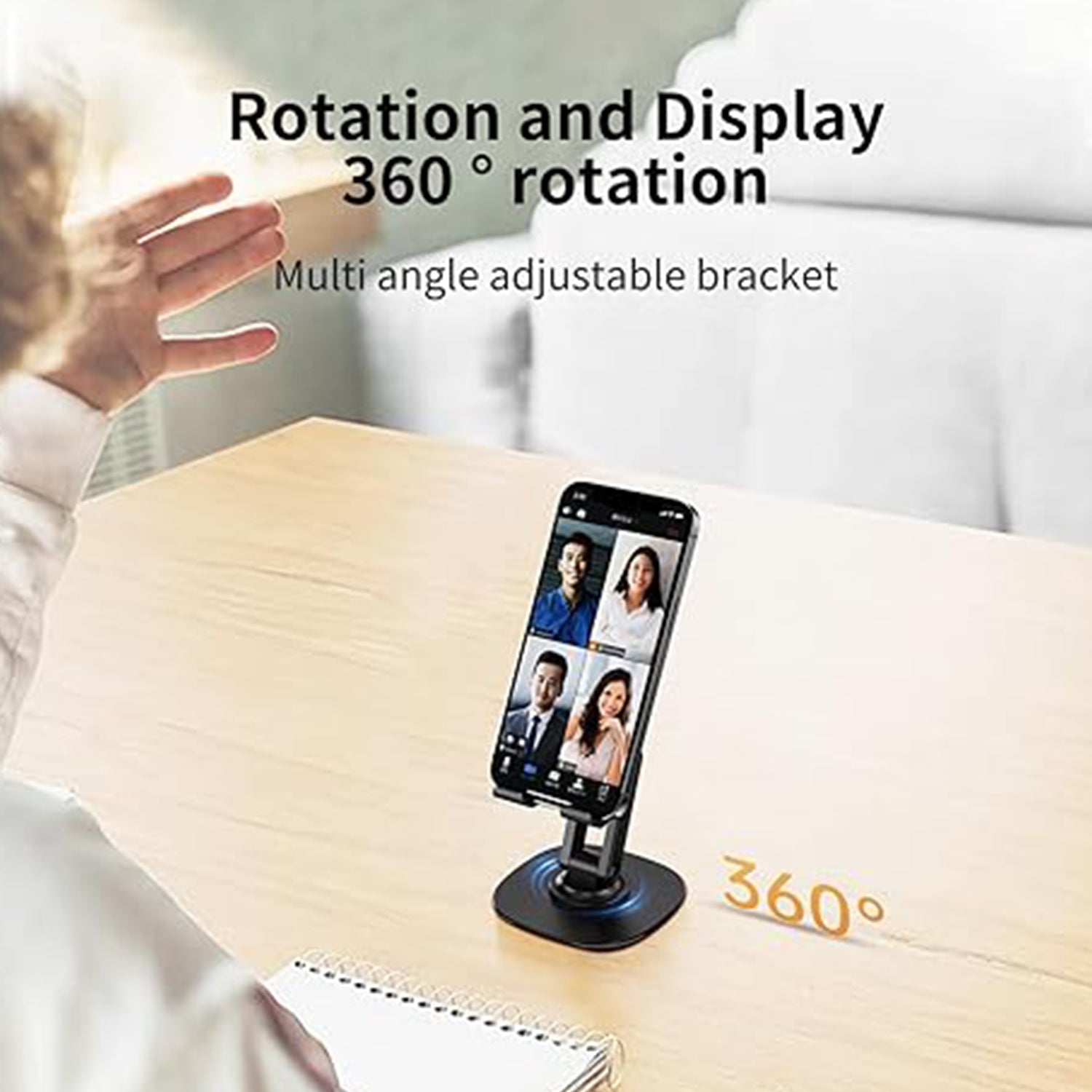 Mobile Stand Foldable & 360° Rotatable Mobile Stand (1 Pc) - Shivani Jaswal Mobile Stand Foldable & 360° Rotatable Mobile Stand (1 Pc)
