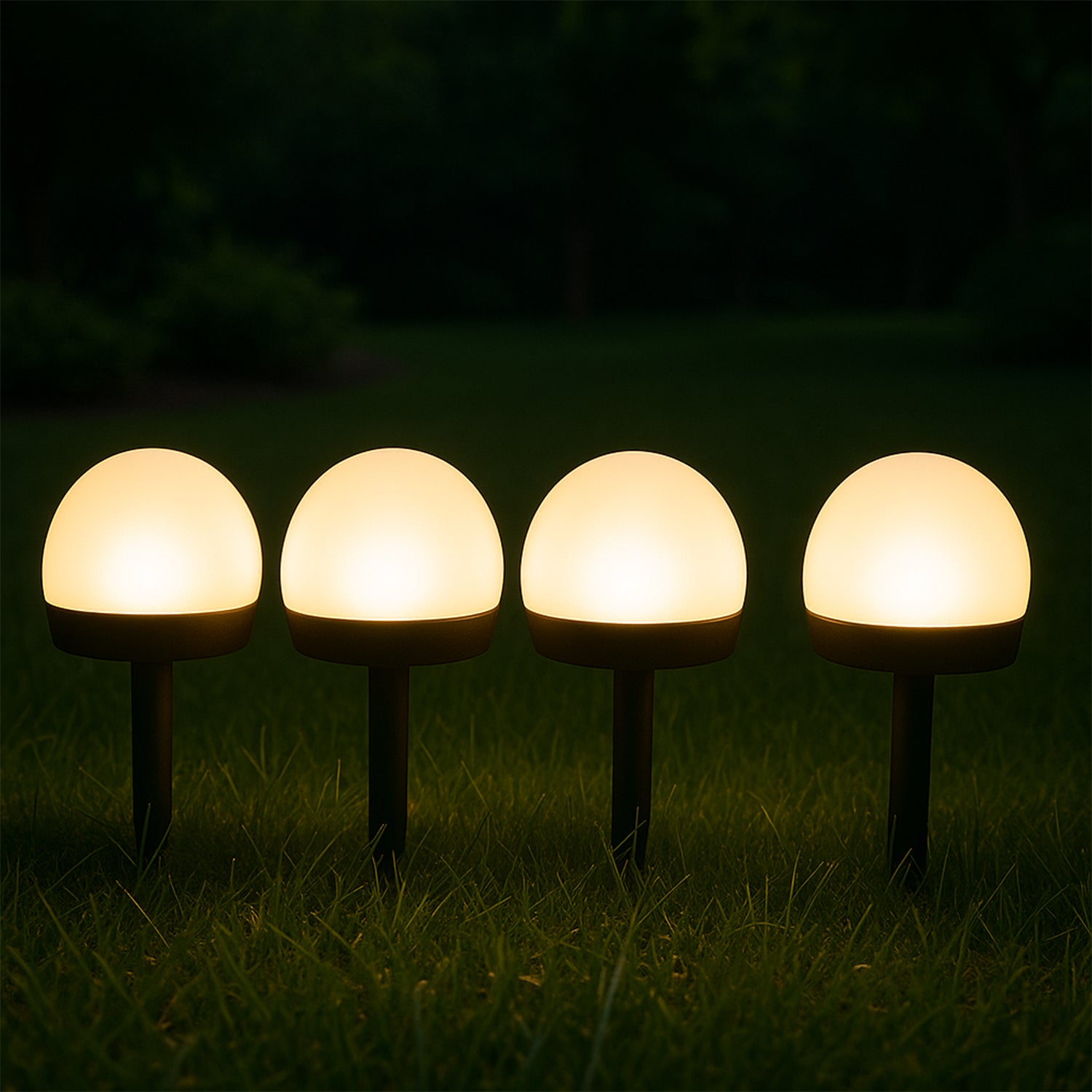 Dome Solar Garden Light Set (4 Pc) - Shivani Jaswal Dome Solar Garden Light Set (4 Pc)