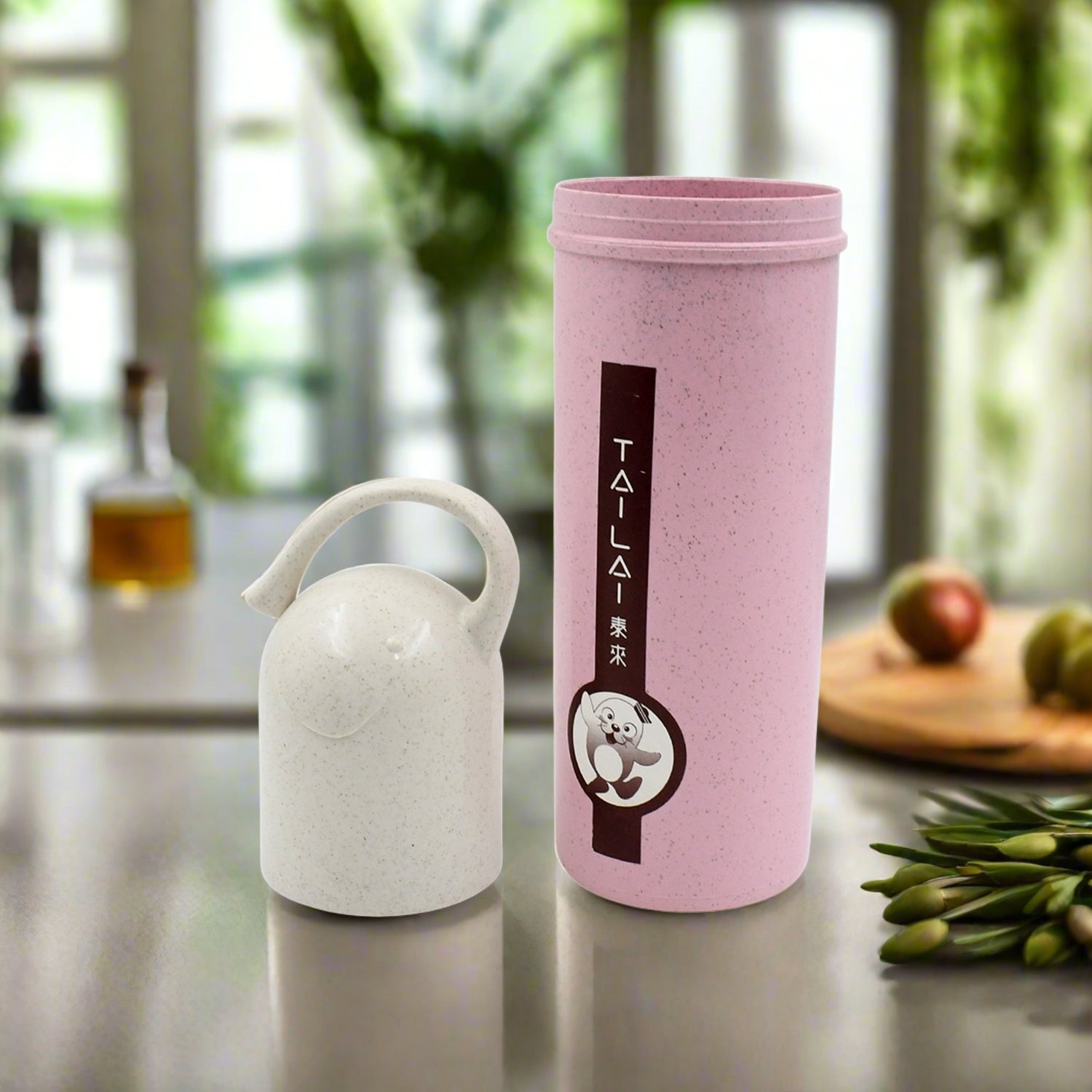 Travel Coffee Cup Portable Water Bottle Wheat Straw Coffee Tea Mug Coffee Mug with Lids & Handle for Coffee Tea Portable for School (300 ML Approx) - Shivani Jaswal Travel Coffee Cup Portable Water Bottle Wheat Straw Coffee Tea Mug Coffee Mug with Lids & Handle for Coffee Tea Portable for School (300 ML Approx)