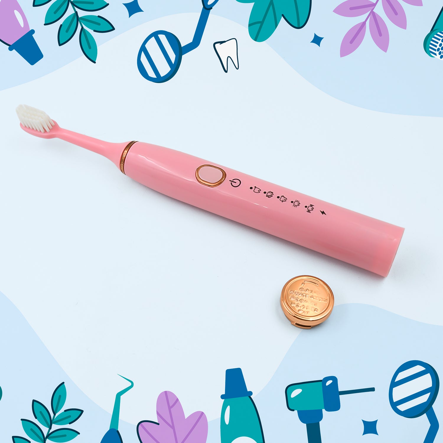Adult Waterproof Electric Toothbrush with Extra 4 Toothbrush Head (1 Pc / USB Charging Operated / Mix Colour) - Shivani Jaswal Adult Waterproof Electric Toothbrush with Extra 4 Toothbrush Head (1 Pc / USB Charging Operated / Mix Colour)