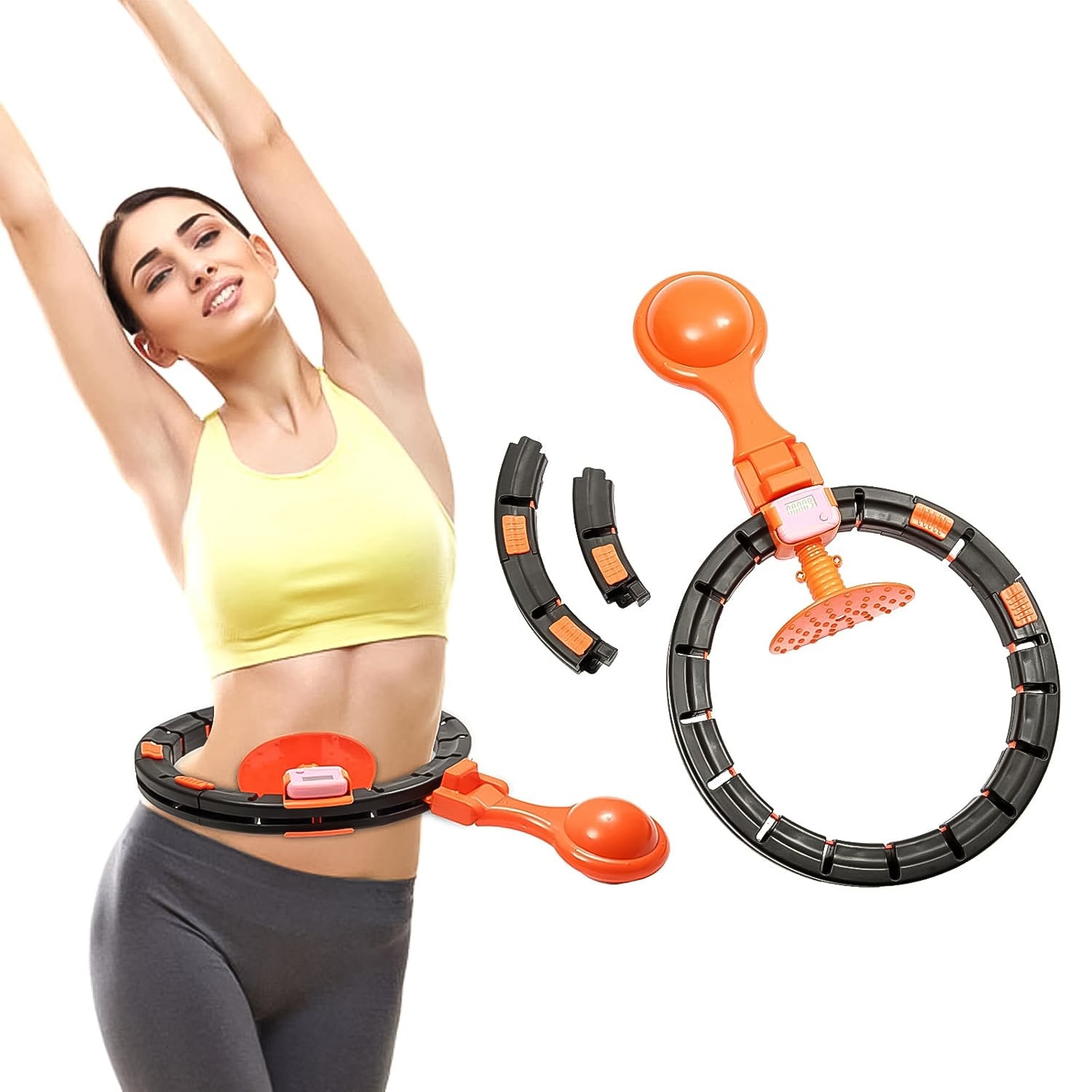 Smart Fitness Hula Hoops with Spinning Ball and Intelligent Counter (1 Pc / Loose) - Shivani Jaswal Smart Fitness Hula Hoops with Spinning Ball and Intelligent Counter (1 Pc / Loose)