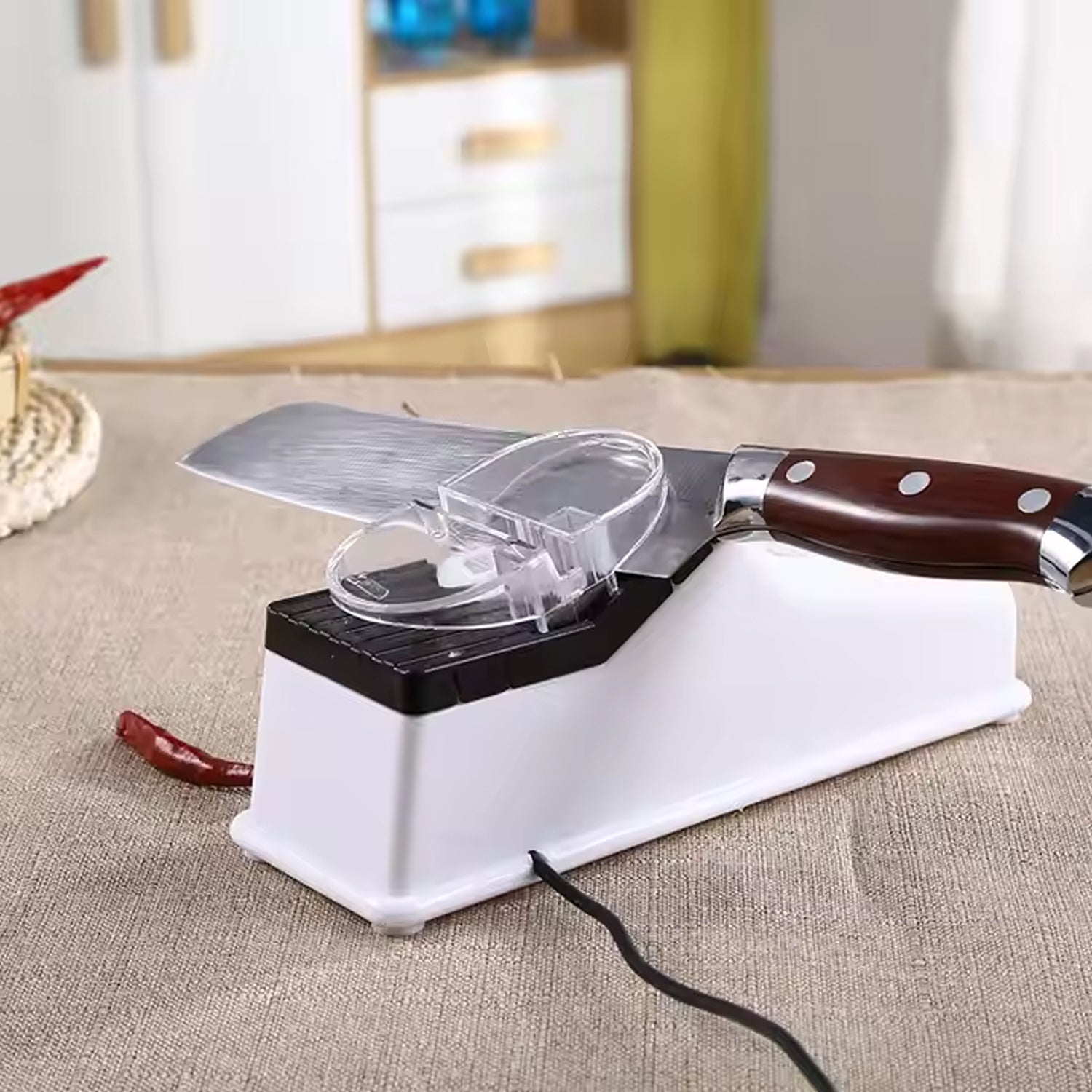 Electric Knives Sharpener USB Powered Multi-Function (1 Pc) - Shivani Jaswal Electric Knives Sharpener USB Powered Multi-Function (1 Pc)