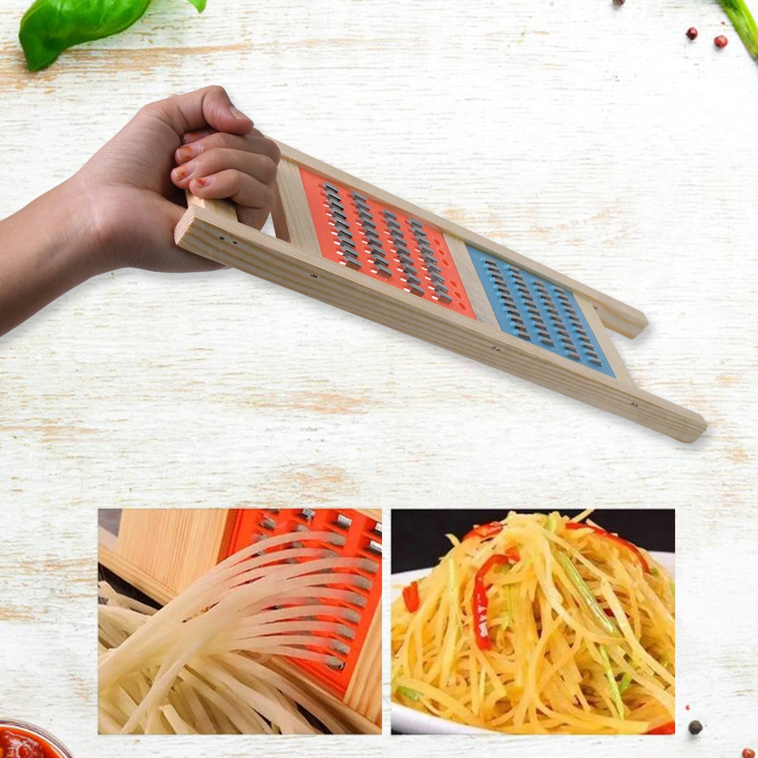 Stainless Steel Food Chopper 2-in-1 Vegetable Cutter - Shivani Jaswal Stainless Steel Food Chopper 2-in-1 Vegetable Cutter