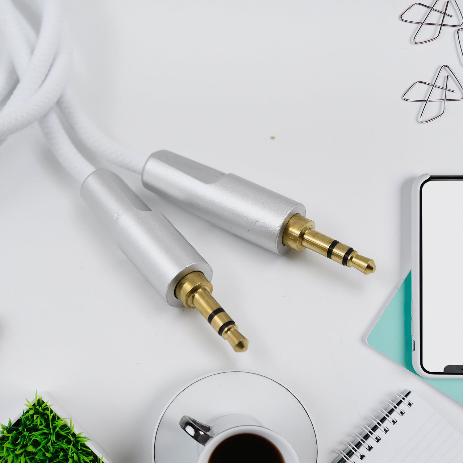 JK Aux Cable for Mobile and Tablet Home / Car Stereos & More (1 Pc / 1000MM) - Shivani Jaswal JK Aux Cable for Mobile and Tablet Home / Car Stereos & More (1 Pc / 1000MM)