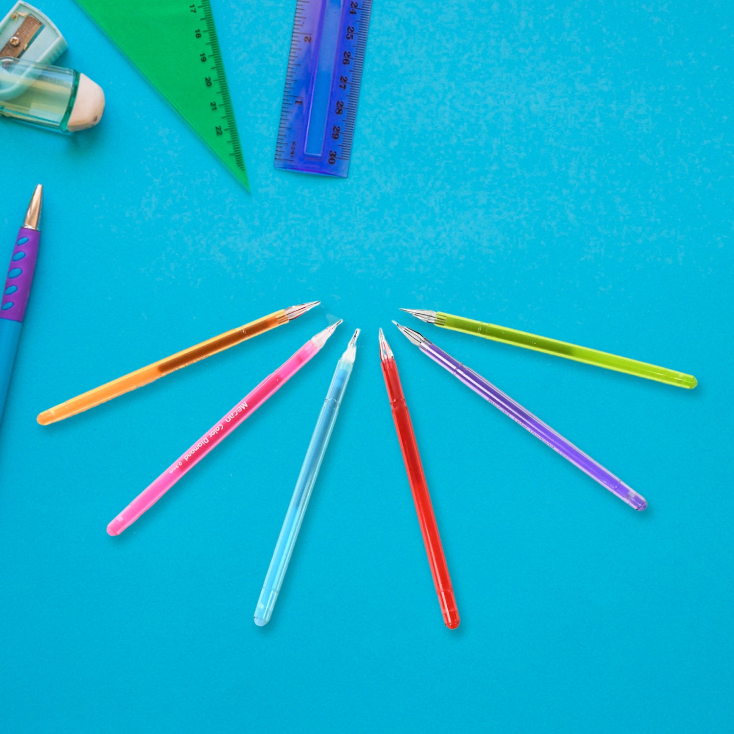 Multi Colour Gel Pen Set, Set of 6 Colours (6 Pcs Set) - Shivani Jaswal Multi Colour Gel Pen Set, Set of 6 Colours (6 Pcs Set)