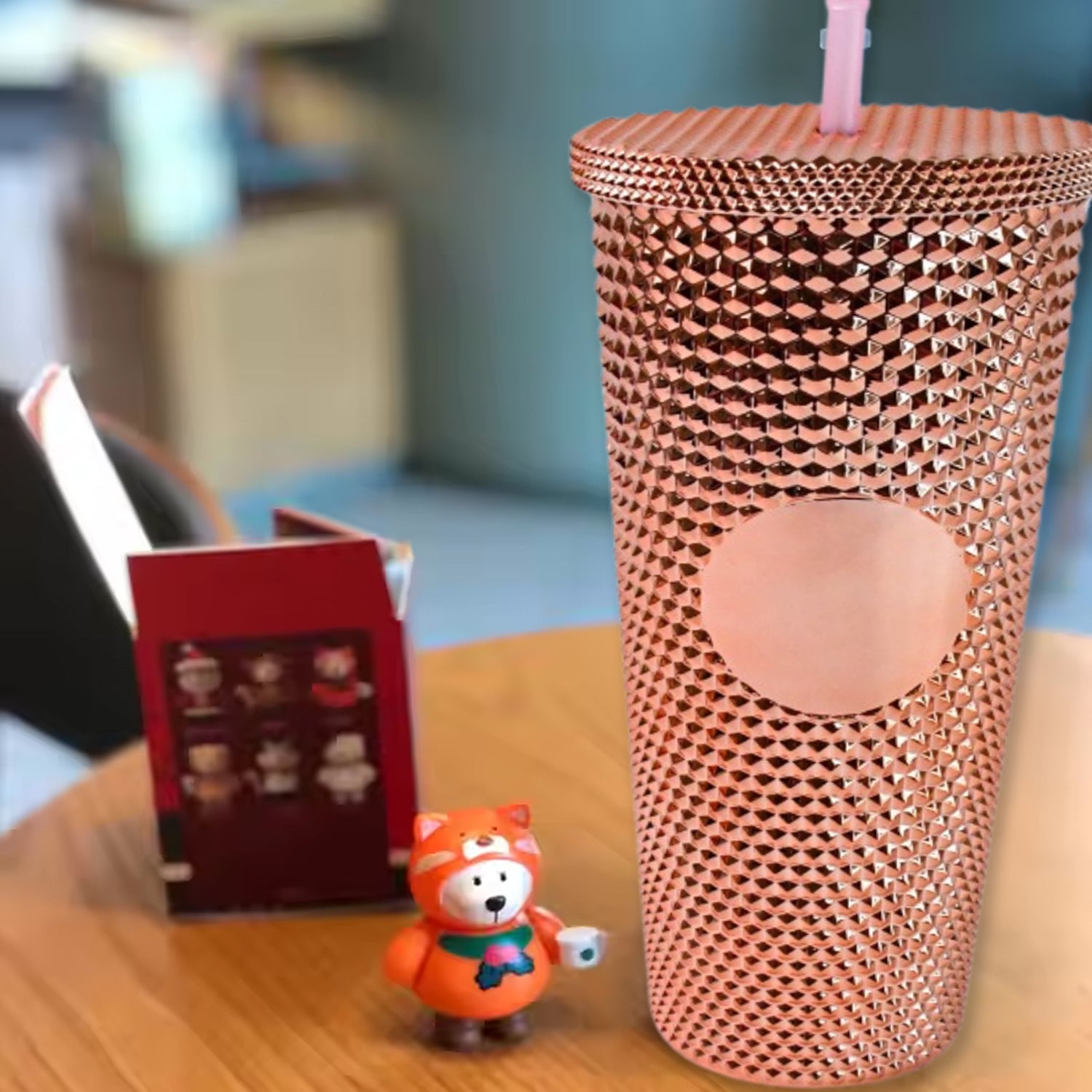 Studded Cup Tumbler Straw Lid - Plastic Double Walled Cold Cup for iced Coffee - Shivani Jaswal Studded Cup Tumbler Straw Lid - Plastic Double Walled Cold Cup for iced Coffee