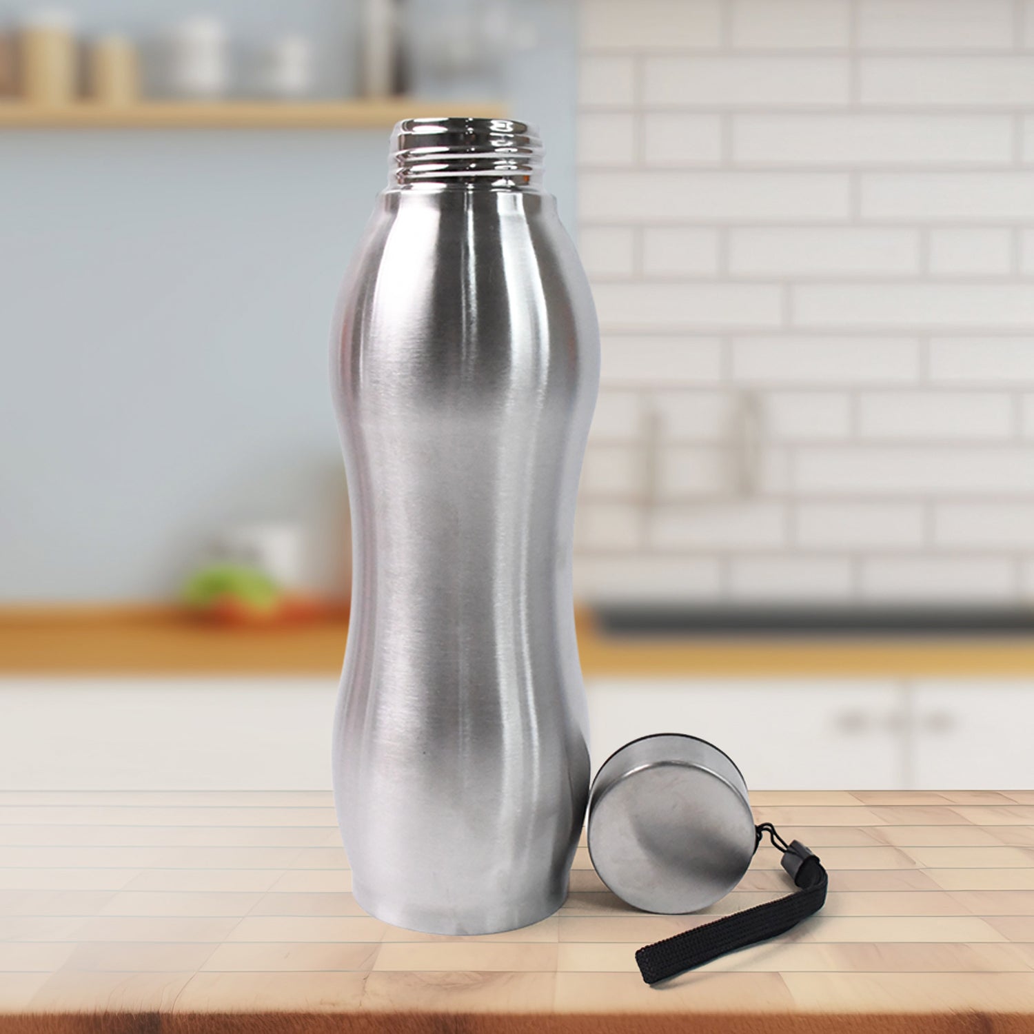 Stainless Steel Double Wall Vacuum-Insulated Drink Water Bottle (1000 ML) - Shivani Jaswal Stainless Steel Double Wall Vacuum-Insulated Drink Water Bottle (1000 ML)
