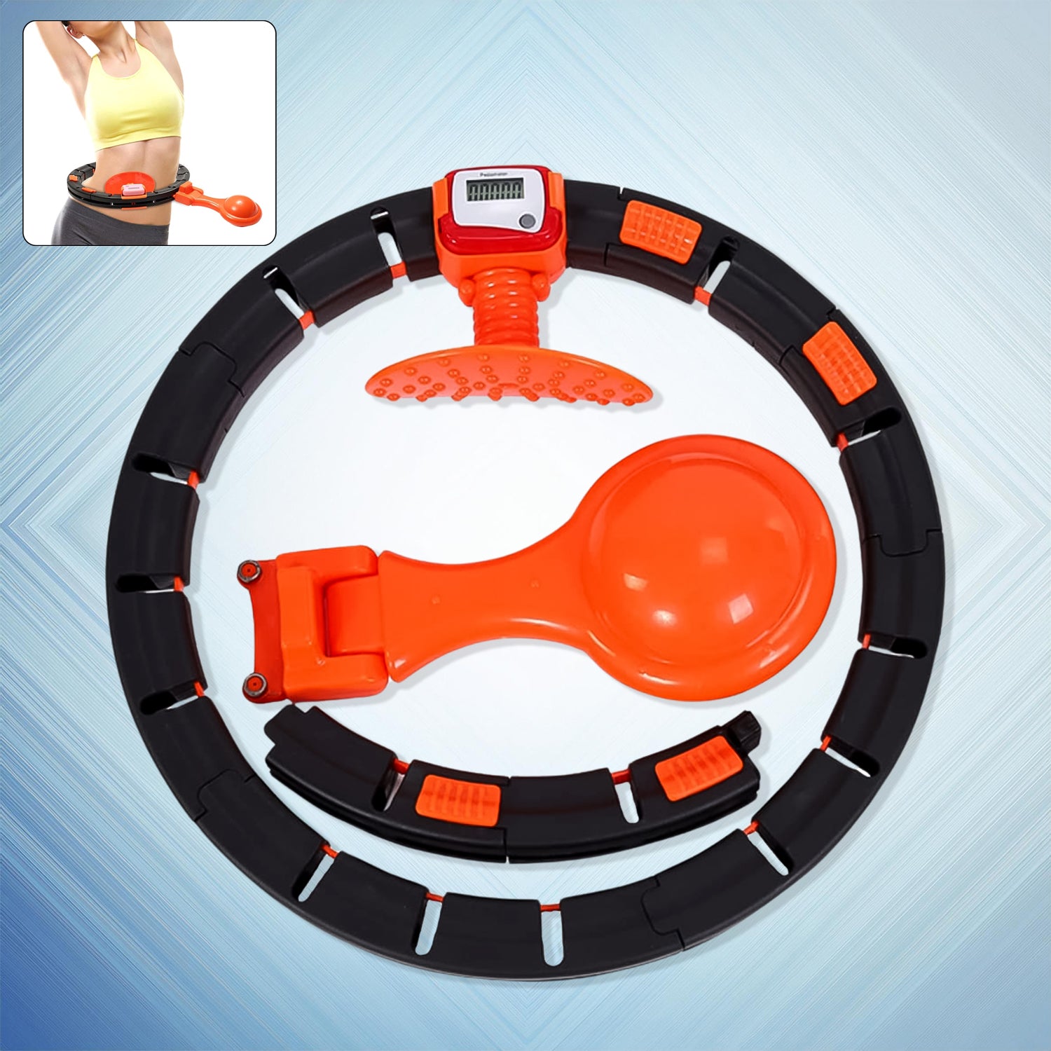 Smart Fitness Hula Hoops with Spinning Ball and Intelligent Counter (1 Pc / Loose) - Shivani Jaswal Smart Fitness Hula Hoops with Spinning Ball and Intelligent Counter (1 Pc / Loose)
