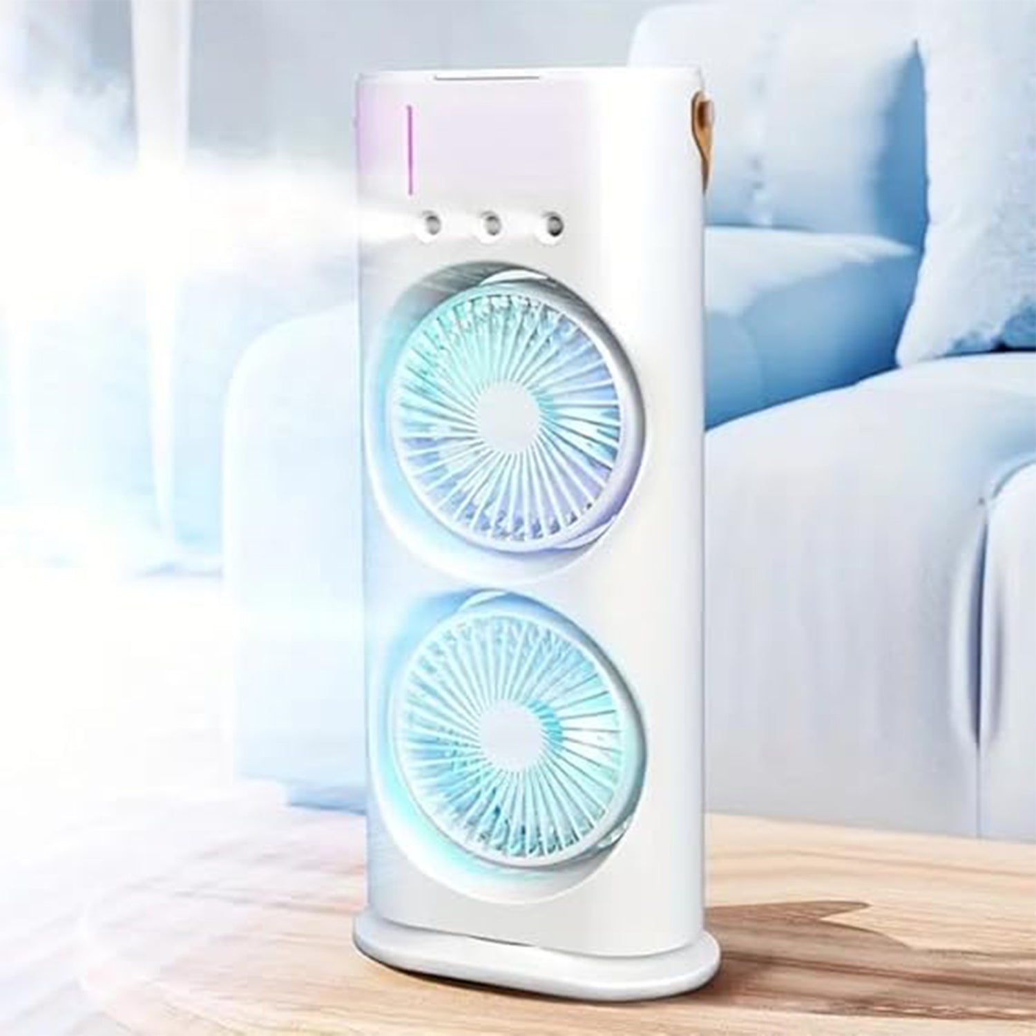 Portable Tower Mist Spray Cooling Fan, Air Cooling Fan (1 Pc) - Shivani Jaswal Portable Tower Mist Spray Cooling Fan, Air Cooling Fan (1 Pc)
