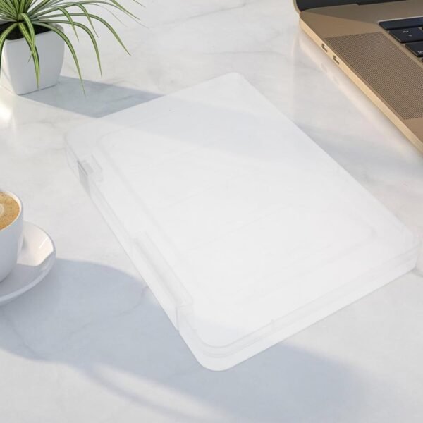 Document Holder File Organizer Box Storage Boxes Lids (1 Pc / 24Ã—17 Cm)