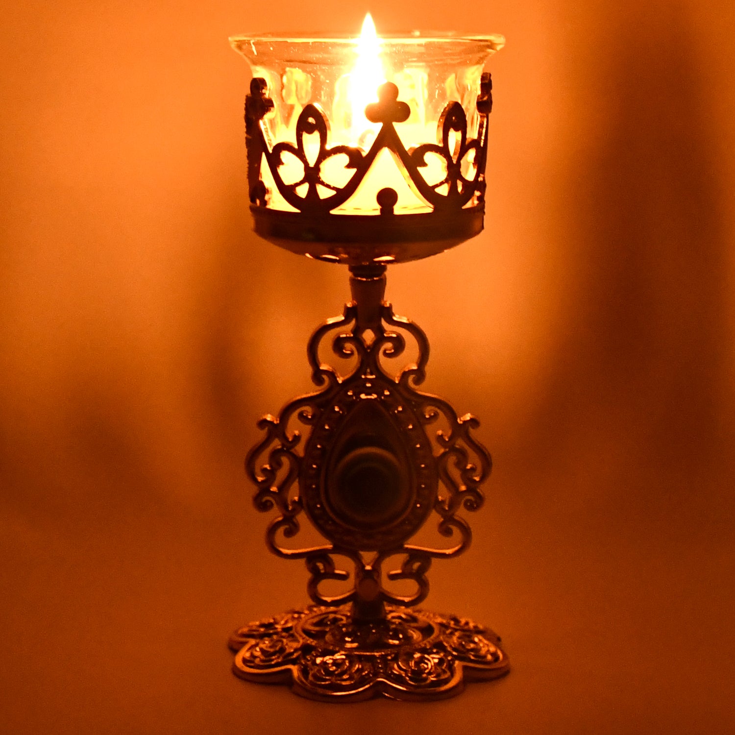 Flower Diwali Candle Holder with Plastic Stand (1 Set) - Shivani Jaswal Flower Diwali Candle Holder with Plastic Stand (1 Set)