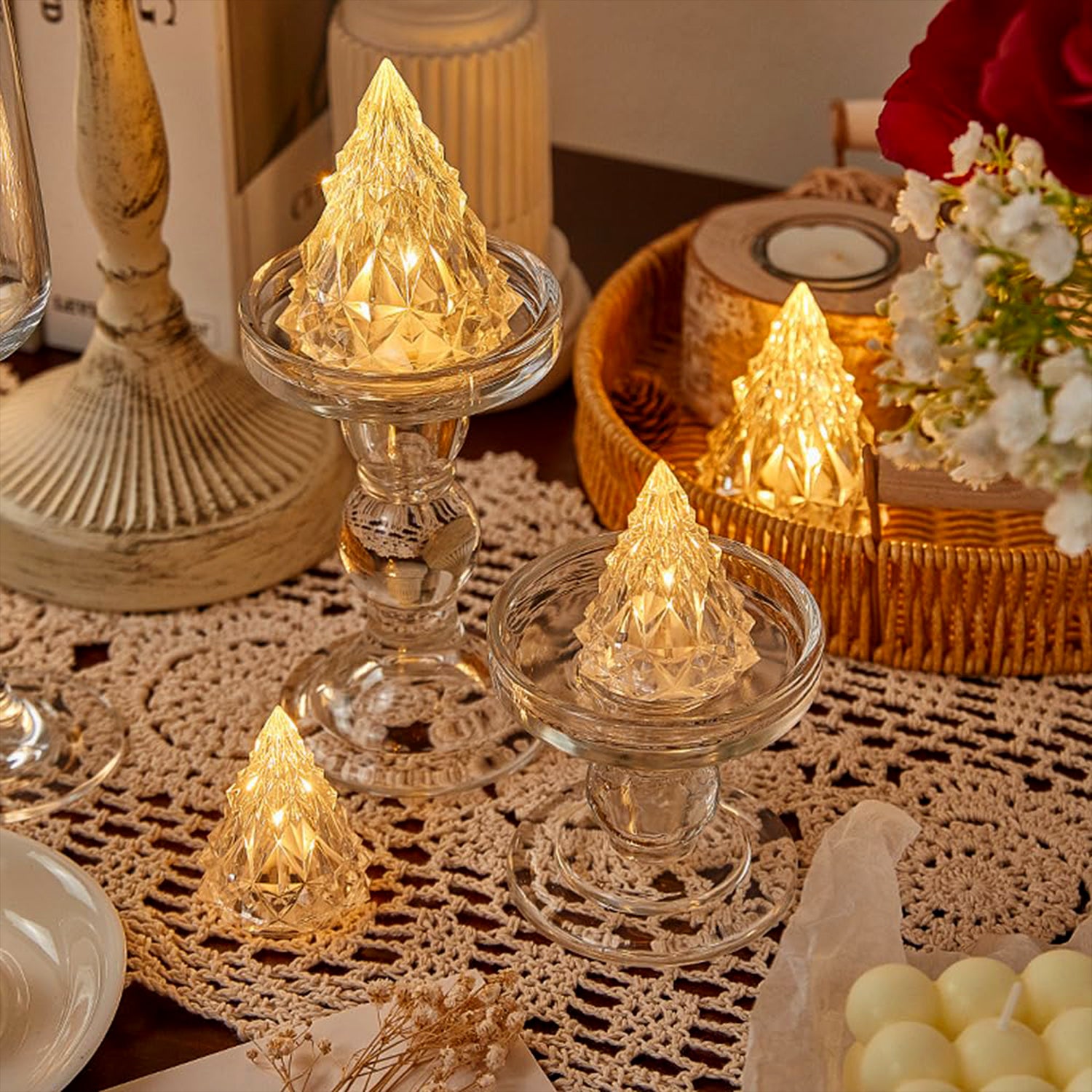 Iceberg / Pyramid Candlelight Tea Light (1 Pc) - Shivani Jaswal Iceberg / Pyramid Candlelight Tea Light (1 Pc)