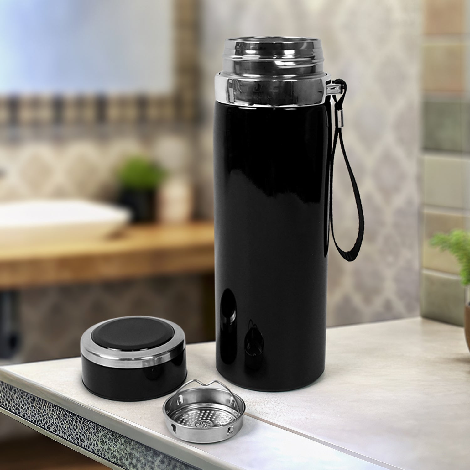 Double Stainless Steel Wall Flask Vacuum Insulated Water Bottle (800 ML) - Shivani Jaswal Double Stainless Steel Wall Flask Vacuum Insulated Water Bottle (800 ML)